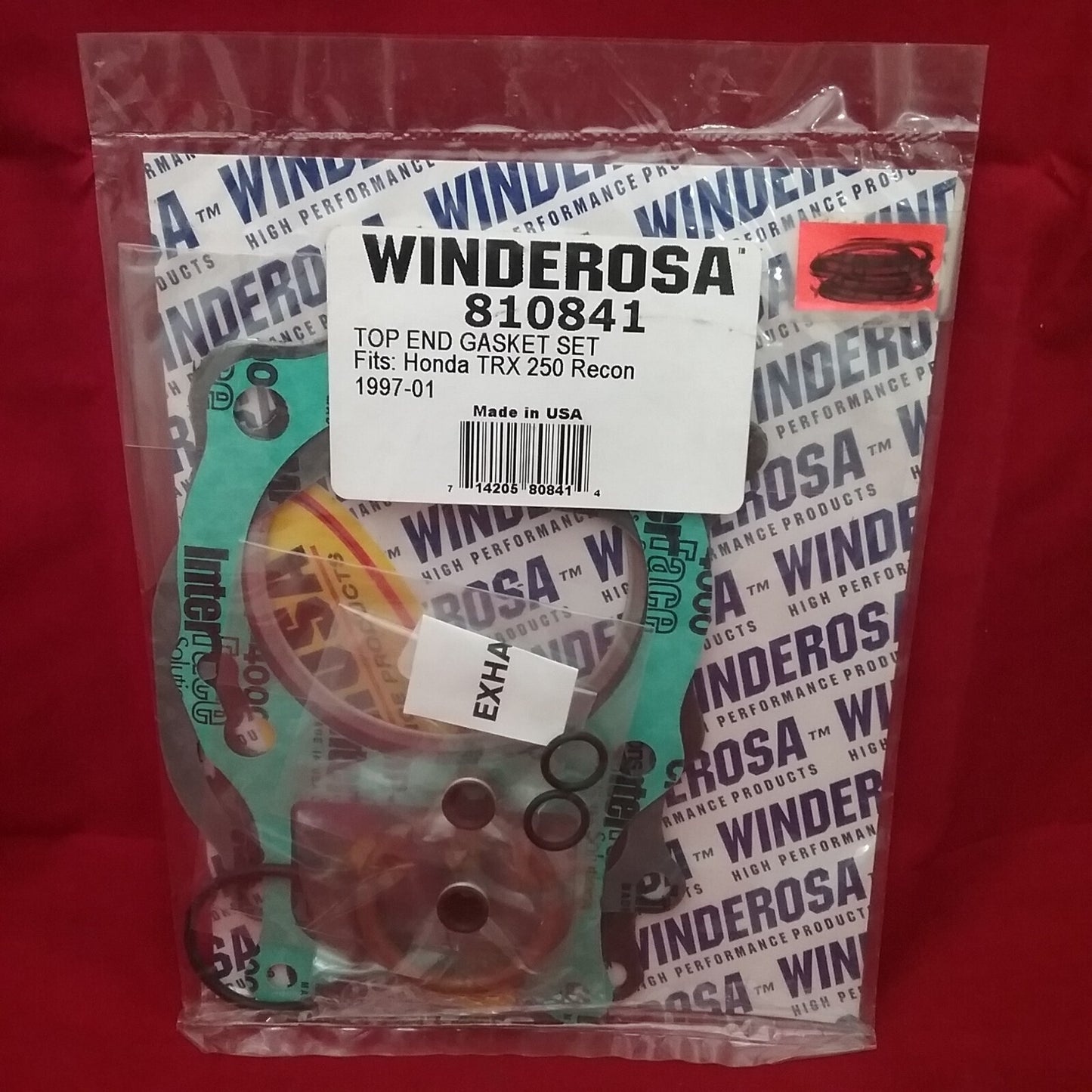 NEW WINDEROSA 810841 TOP END GASKET SET HONDA RECON TRX250 97-01