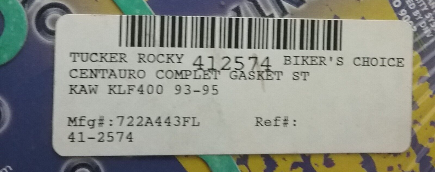 NEW CENTAURO 41-2574 COMPLETE GASKET KIT KAWASAKI BAYOU KLF400 93-95
