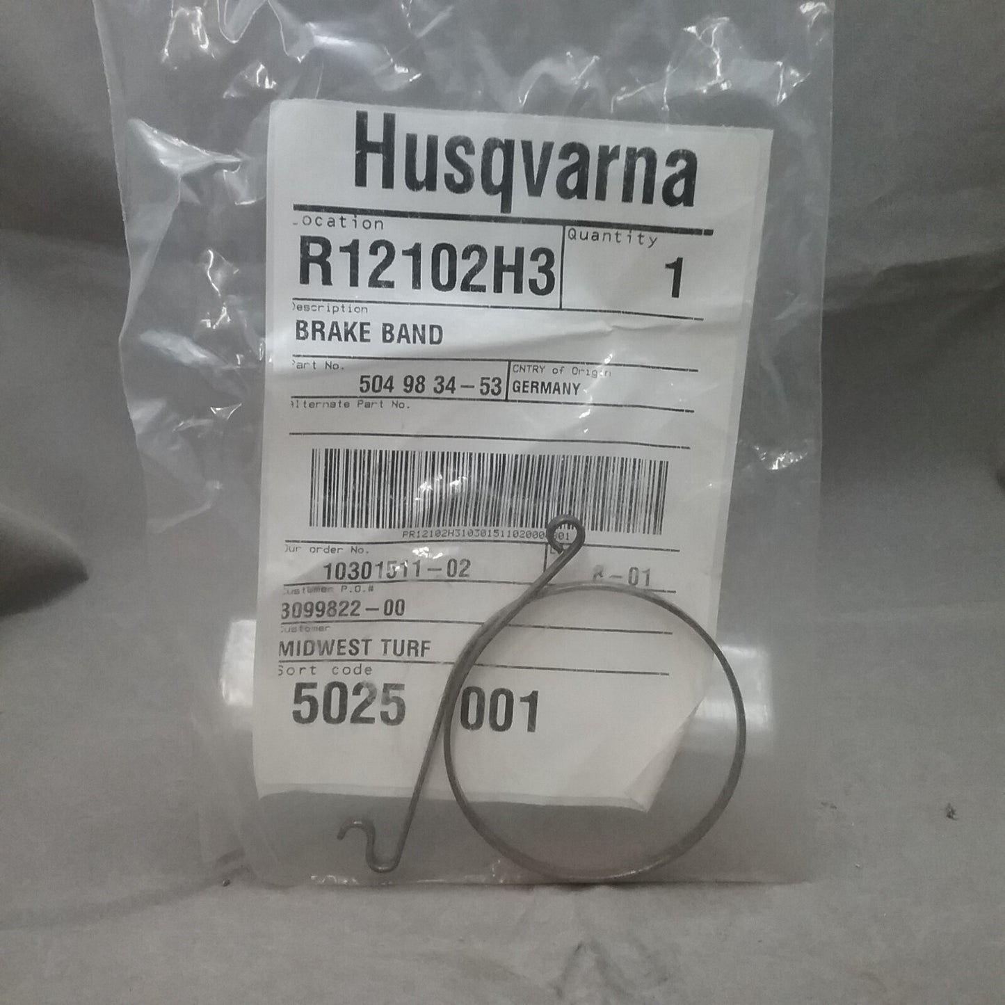 NEW GENUINE HUSQVARNA 504-983453 BRAKE BAND
