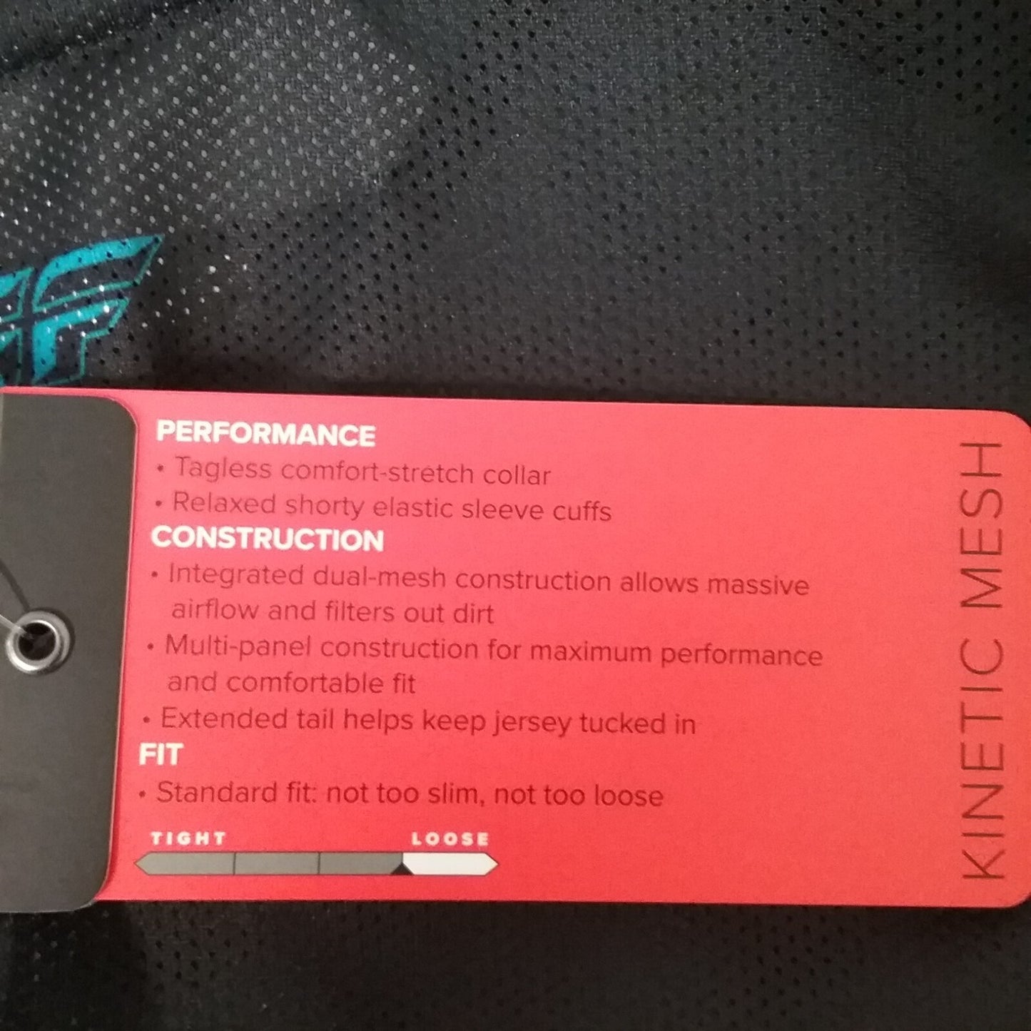 NEW FLY RACING 375-314MJ SHIRT LONG SLEEVE POLYESTER MESH RED AND BLACK ADULT M