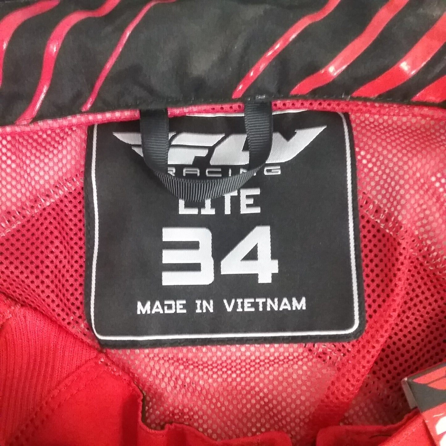 NEW FLY 374-13234 RIDING PANTS BLACK AND RED SIZE 34