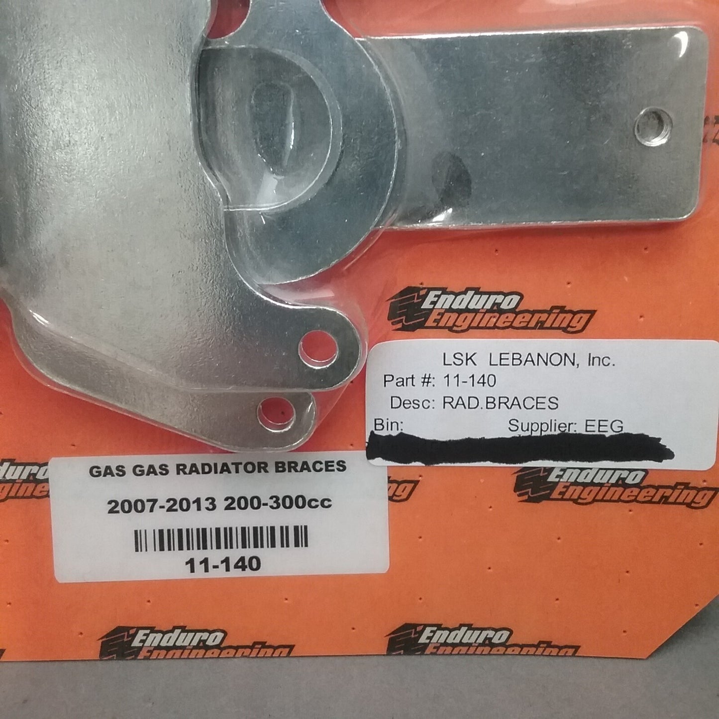 NEW ENDURO ENGINEERING 11-140 BRACES GASGAS RADIATOR 200-300CC 2007-2013