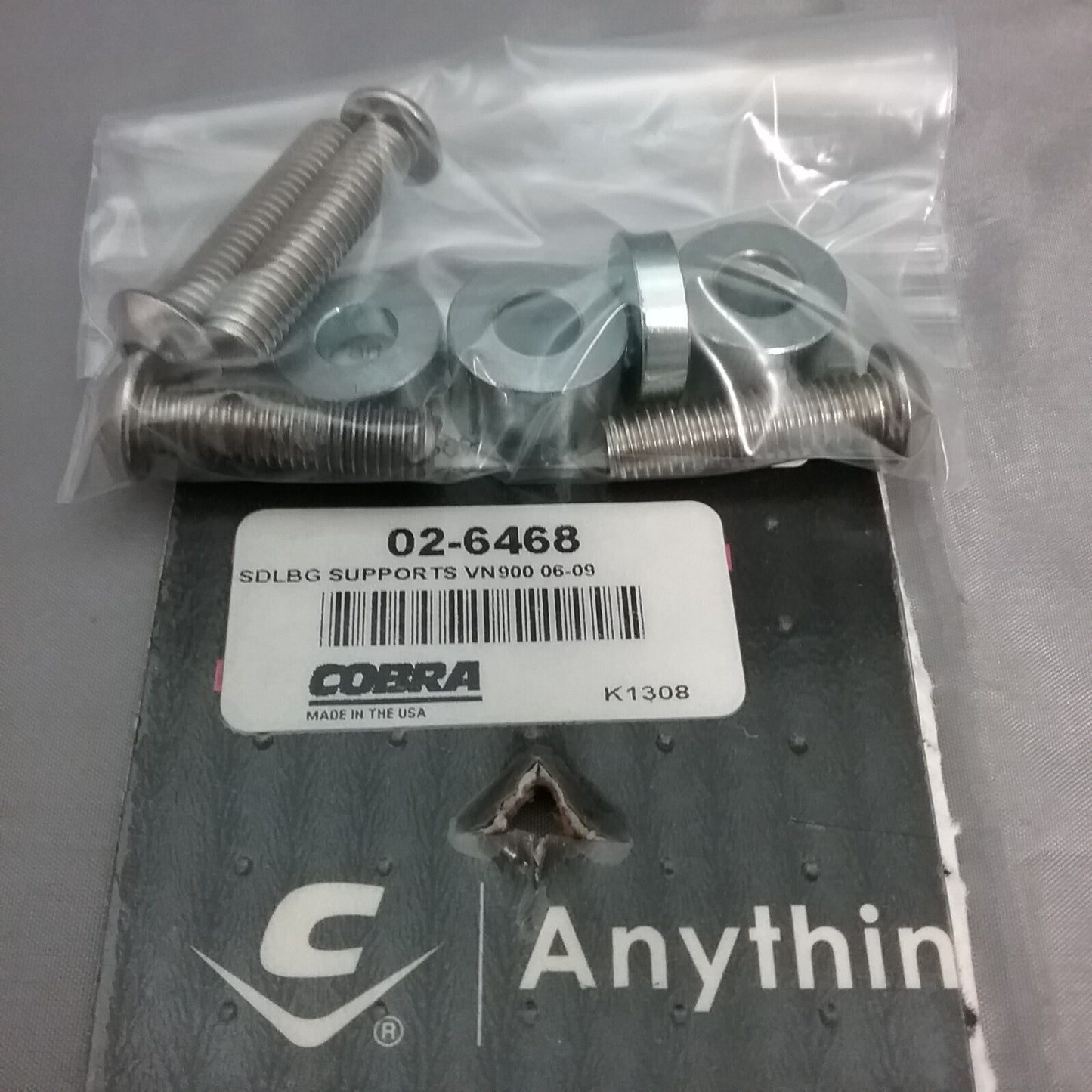 NEW COBRA 02-6468 SADDLE BAG SUPPORT KAWASAKI VULCAN 900 2006-2009