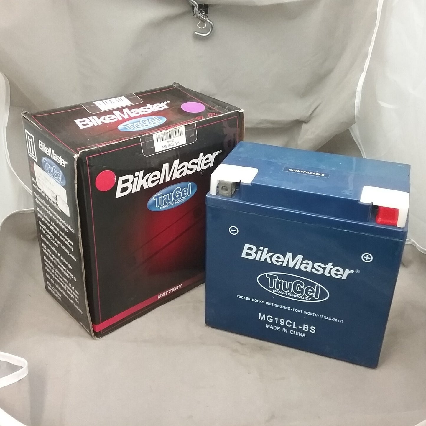 NEW BIKEMASTER MG19CL-BS BATTERY MOTORCYCLE 6.88X 3.93X 6.88 12V 290 CCA SEALED