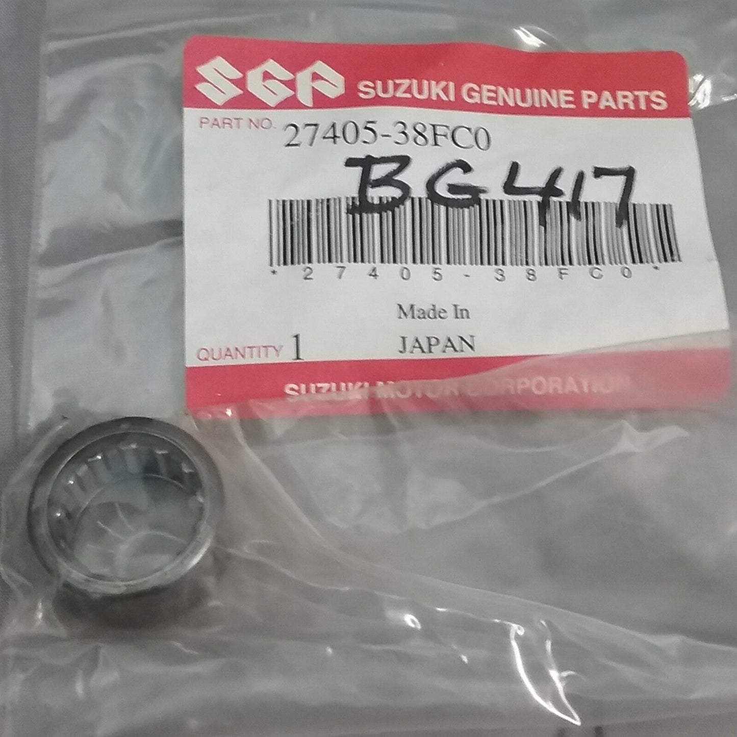 NEW GENUINE SUZUKI 27405-38FC0 BEARING FINAL BEVEL GEAR FRONT Eiger LT-F400F
