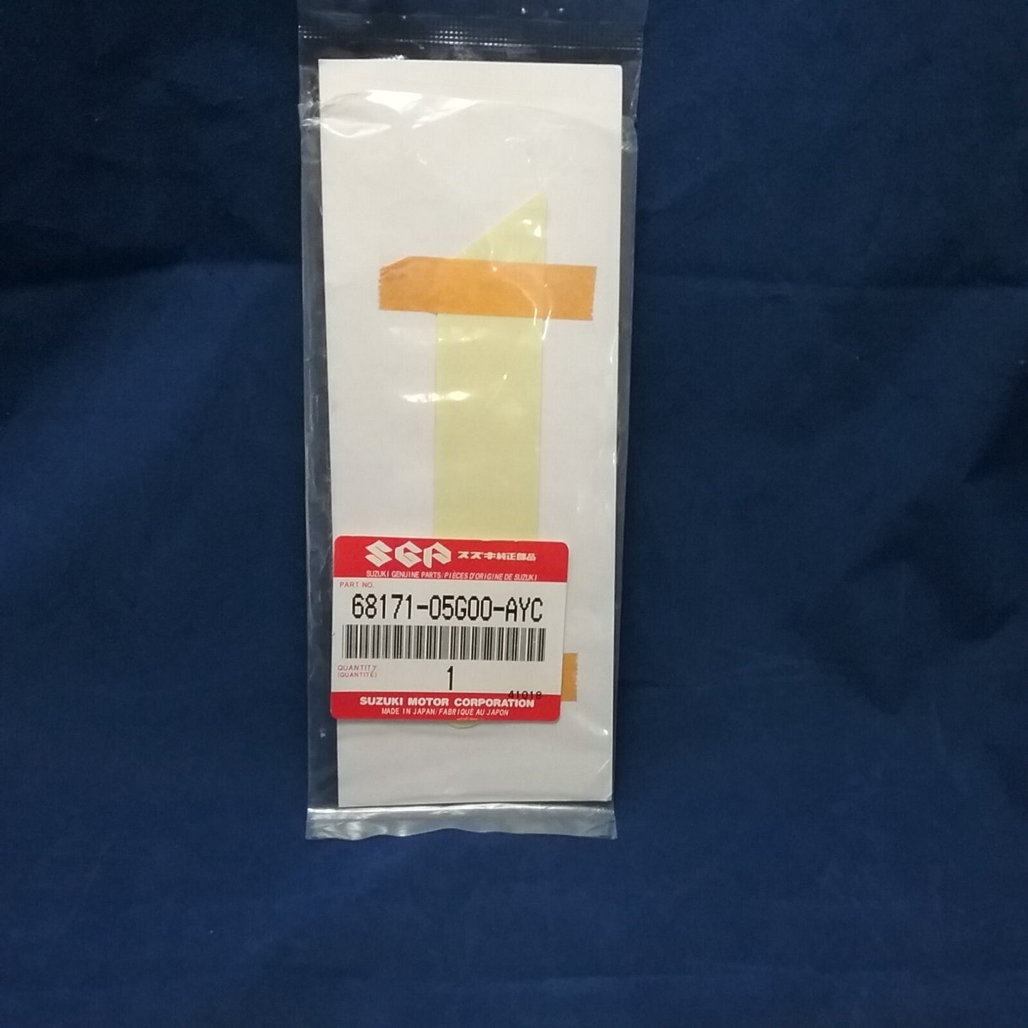 NEW GENUINE SUZUKI 68171-05G00-AYC EMBLEM, "250" OZARK LTF250 2005-2006