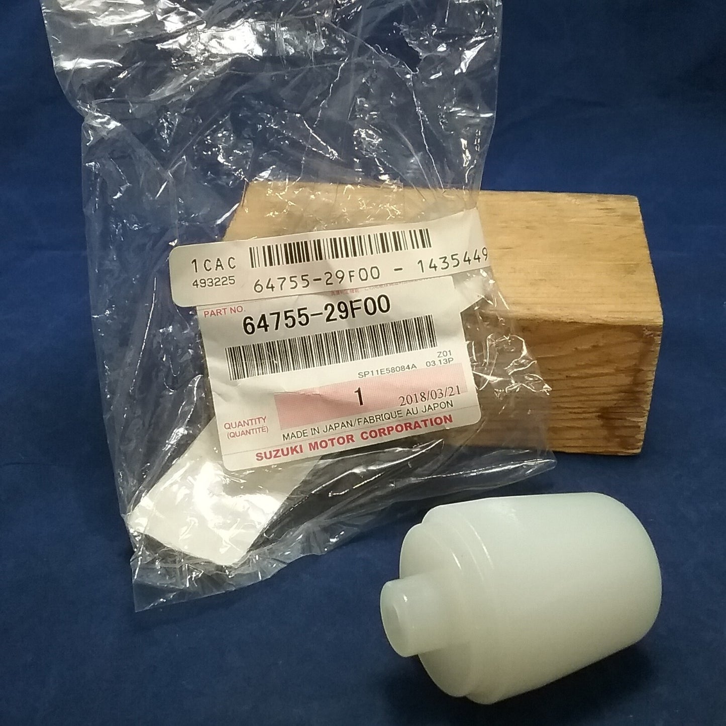 NEW GENUINE SUZUKI 64755-29F00 SLIDER, RR AXLE, L REAR WHEEL DR-Z400 2007-2021