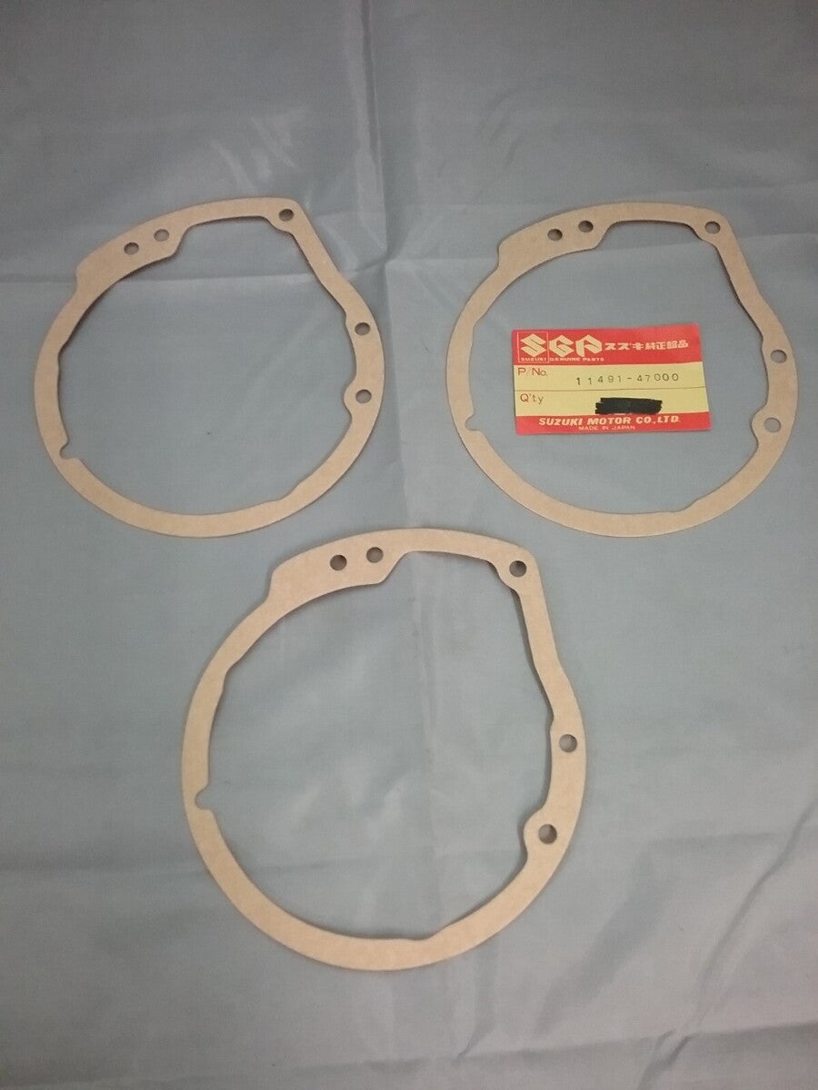 QTY3 NEW GENUINE SUZUKI 11491-47000 GASKET CRANKCASE RH COVER GS550