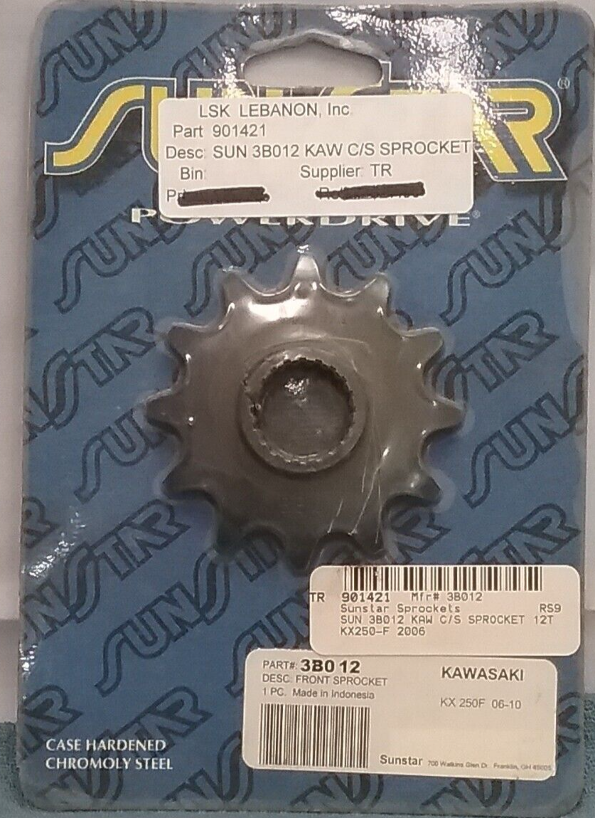 NEW SUNSTAR 3B012 FRONT SPROCKET KAWASAKI KX250F 06-10