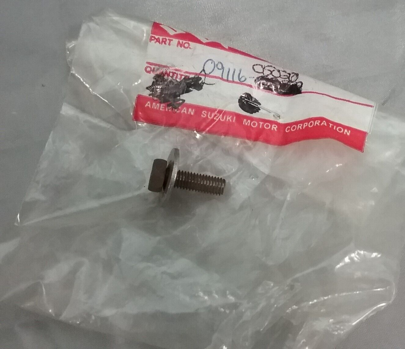 NEW SUZUKI 09116-05020 CLUTCH BOLT 5X16 DR100