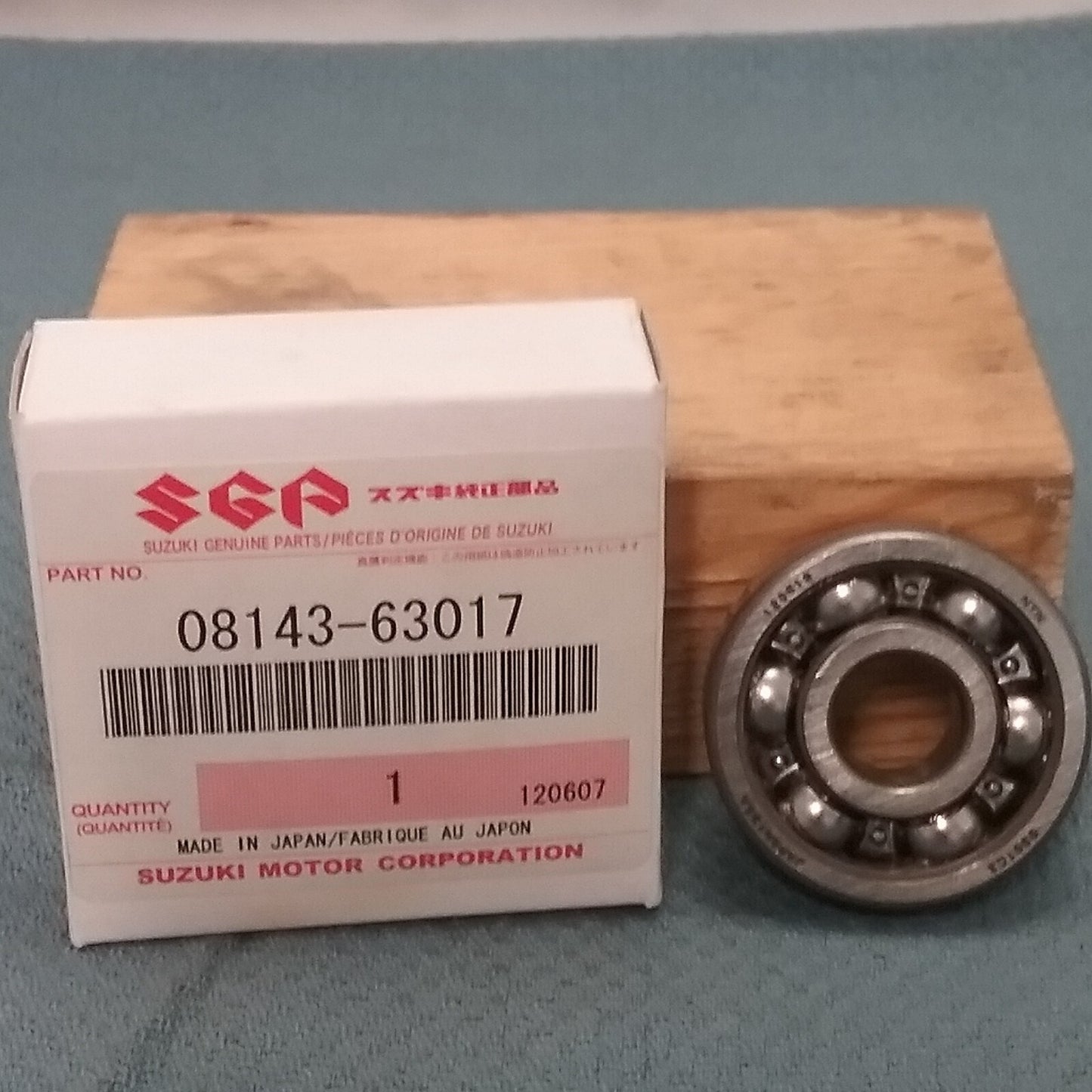 NEW GENUINE SUZUKI 08143-63017 B1 12X37X12 BEARING 1968-2004
