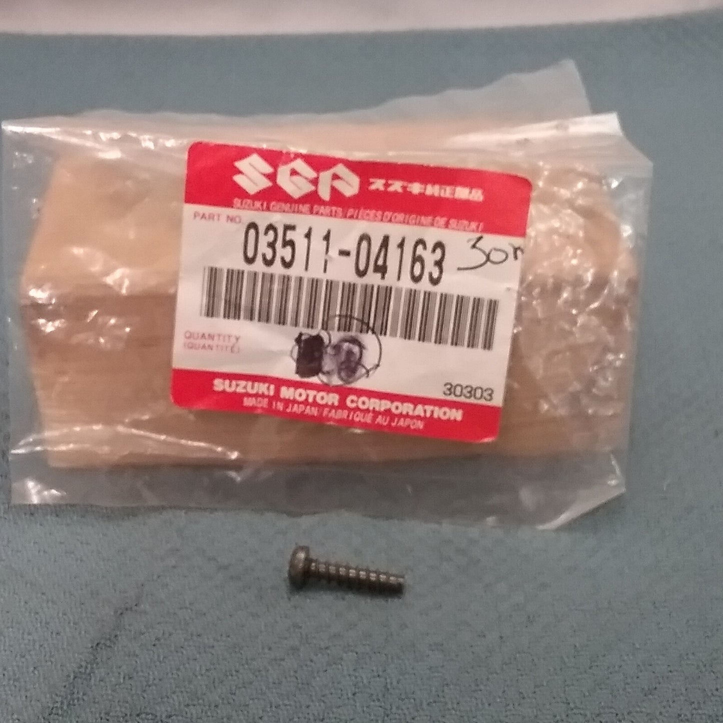 NEW GENUINE SUZUKI 03511-04163 SCREW, REAR COMBINATION LAMP 1981-2009