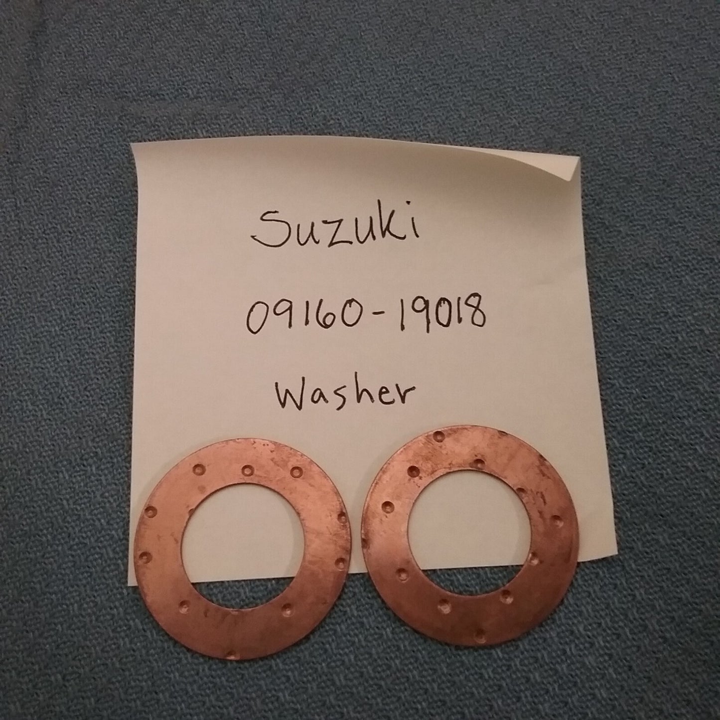 QTY 4 NEW SUZUKI 09160-19018 WASHER, CRANKSHAFT 1981-1983