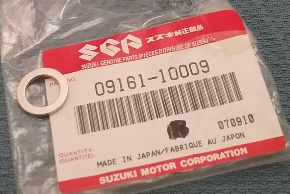 NEW GENUINE SUZUKI 09161-10009 BRAKE HOSE WASHER 1973-2021