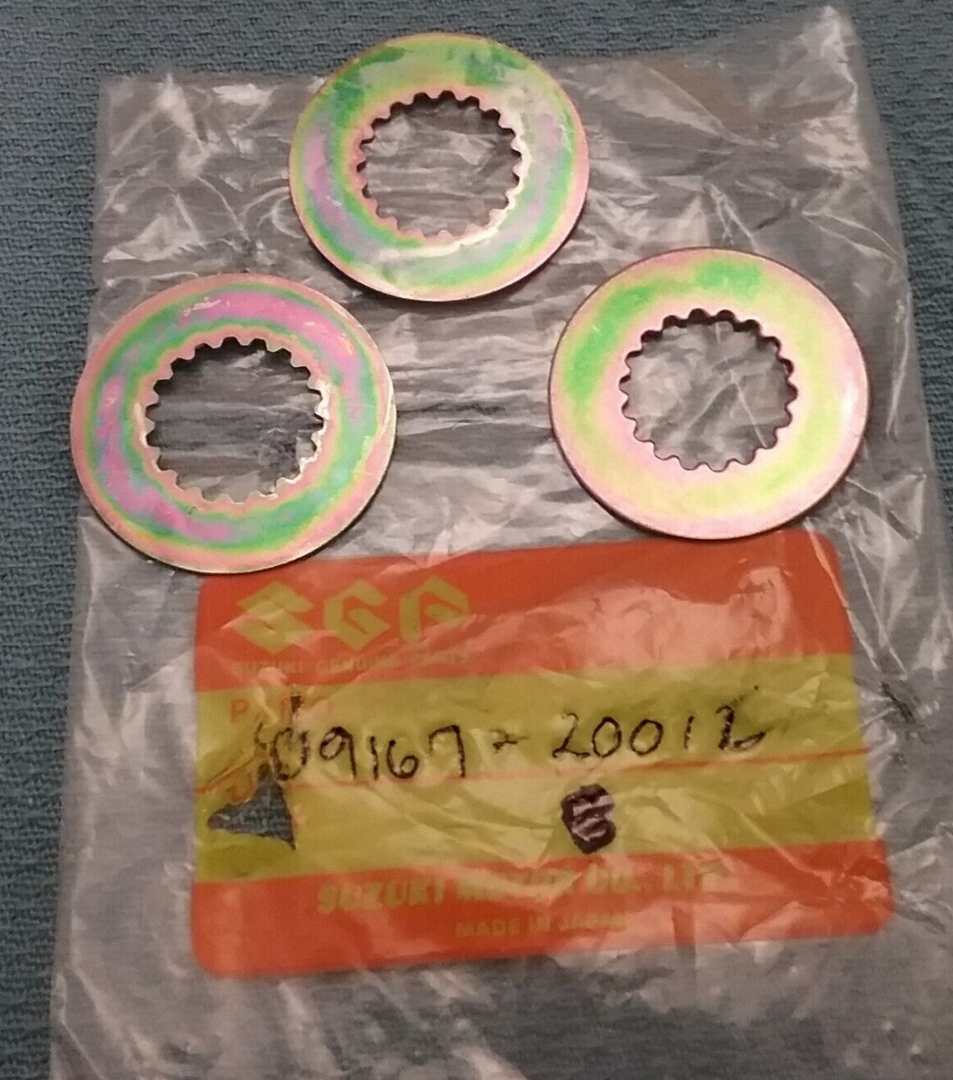 QTY 3 NEW SUZUKI 09167-20012 TRANSMISSION WASHER 1975-1997