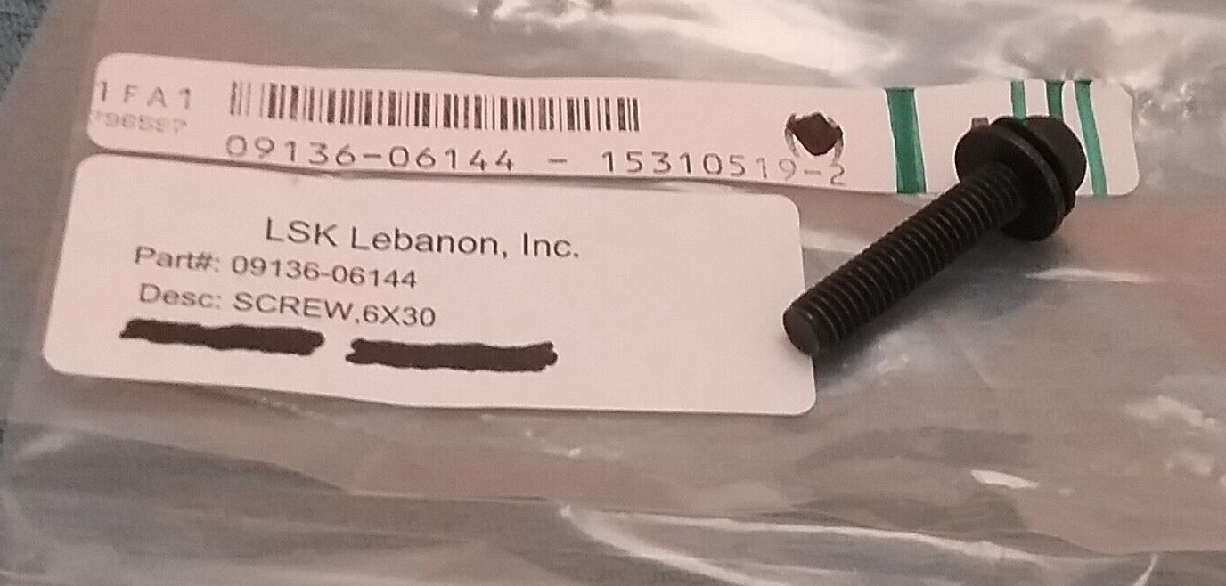 NEW REPLACES SUZUKI 09136-06144 LOWER COWLING SKIRT SCREW 6X30