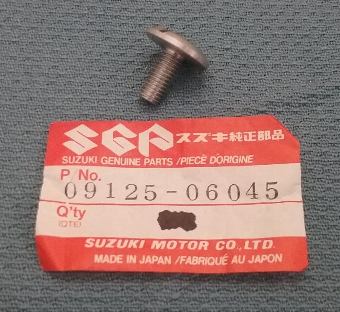 NEW GENIUNE SUZUKI 09125-06045 RADIATOR SCREW 1983-2001