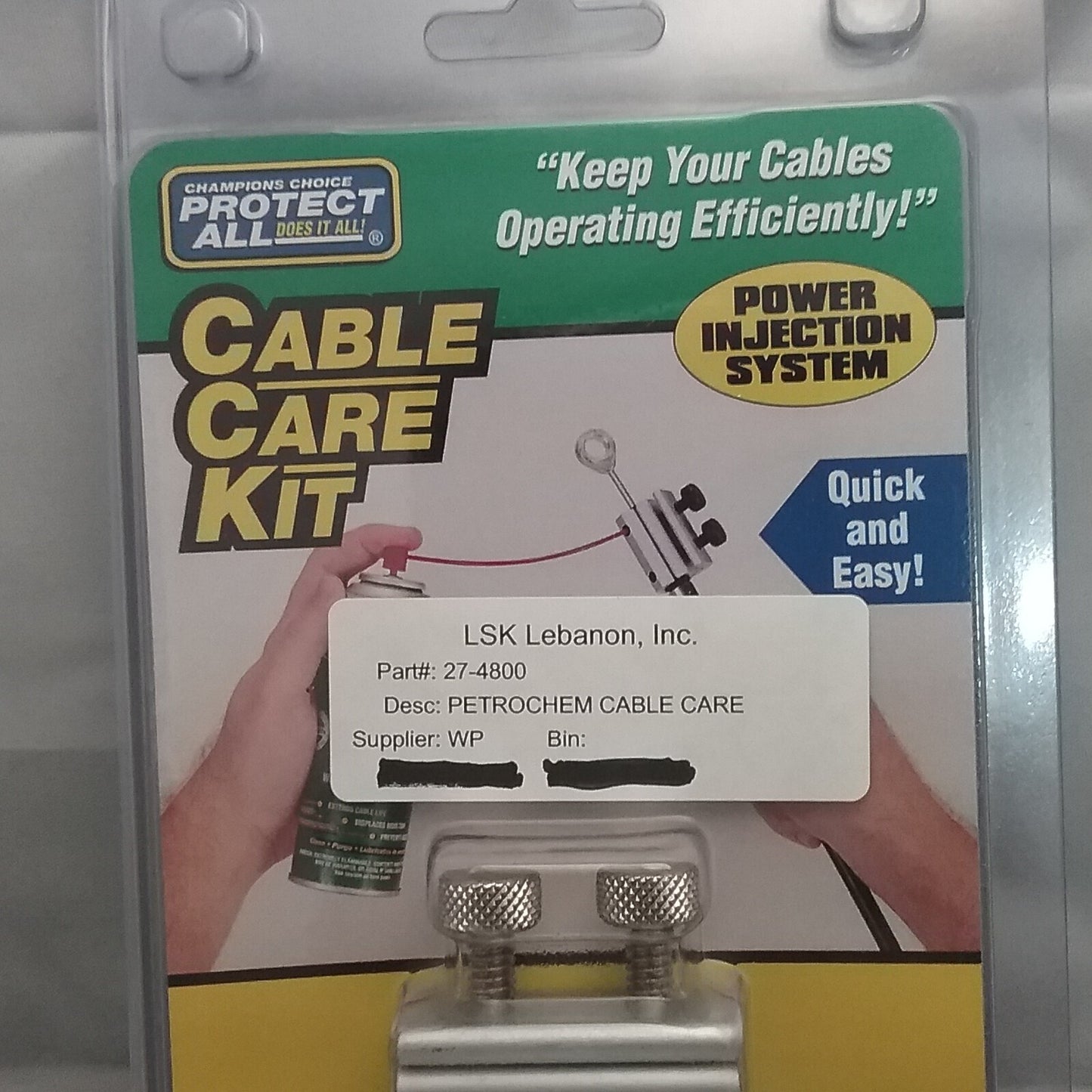 NEW GENUINE CHAMPIONS CHOICE PROTECT ALL DOES IT ALL 27-4800 CABLE CARE KIT