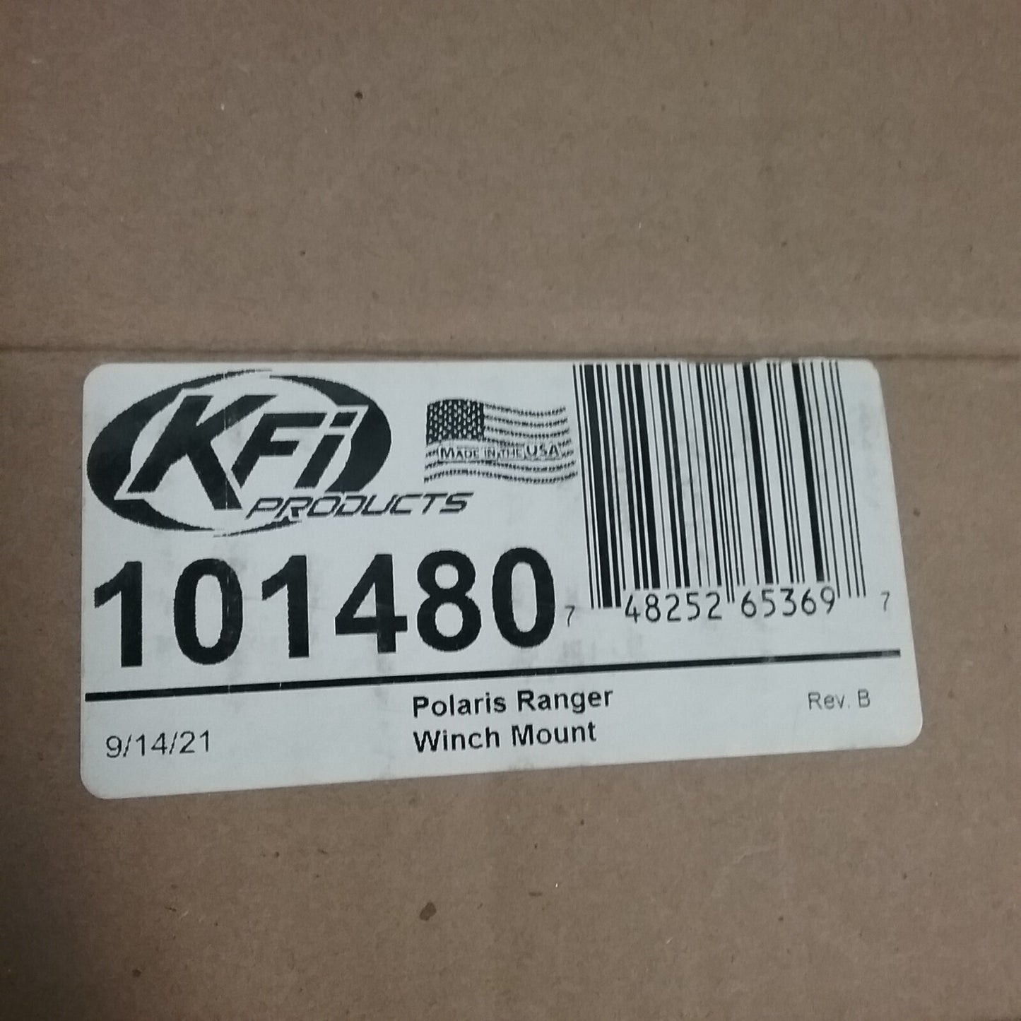 NEW KFI 101480 Winch Mount Kit Polaris Ranger XP 1000 2018-2022