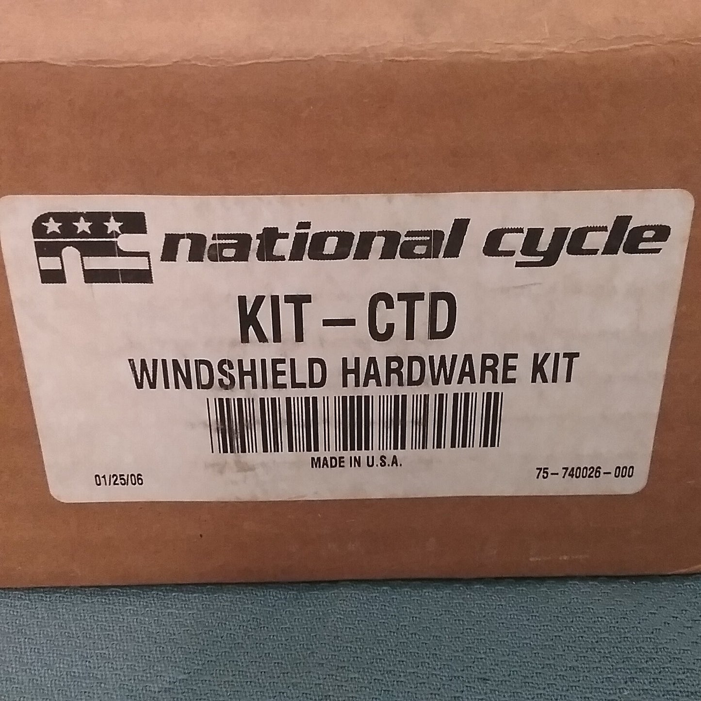 NEW GENUINE NATIONAL CYCLE 75-740026 KIT-CTD WINDSHEILD HARDWARE KIT