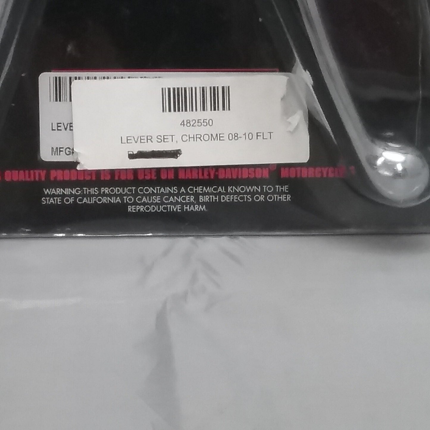 NEW BIKER'S CHOICE 482550 CHROME LEVER SET