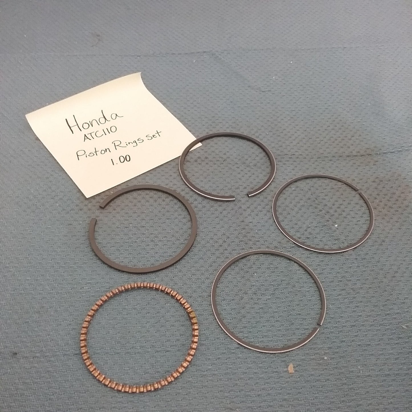 NEW REPLACES HONDA ATC110 16232 PISTON RING SET 1.00