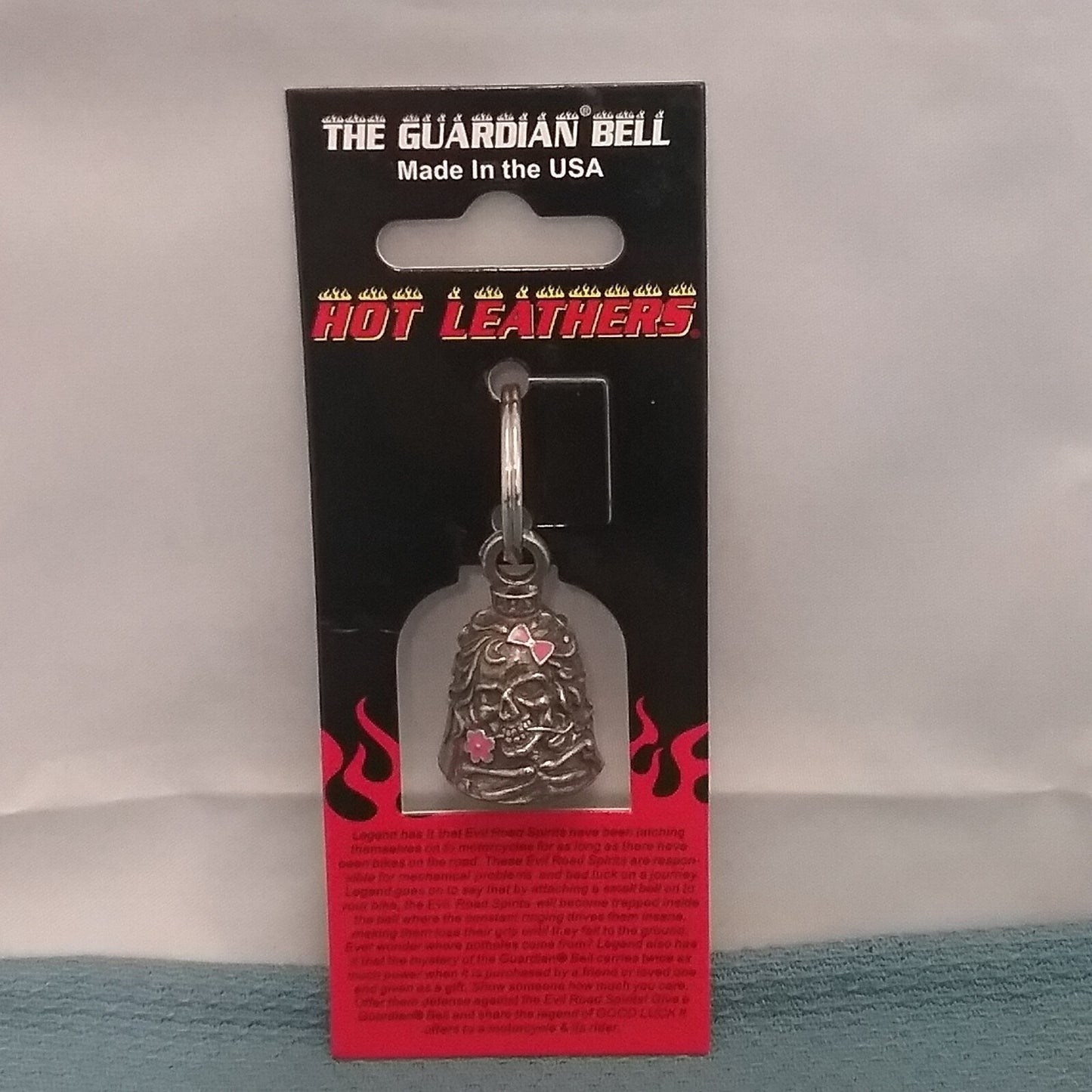 NEW HOT LEATHERS BEA1087 LADY SKULL GUARDIAN BELL