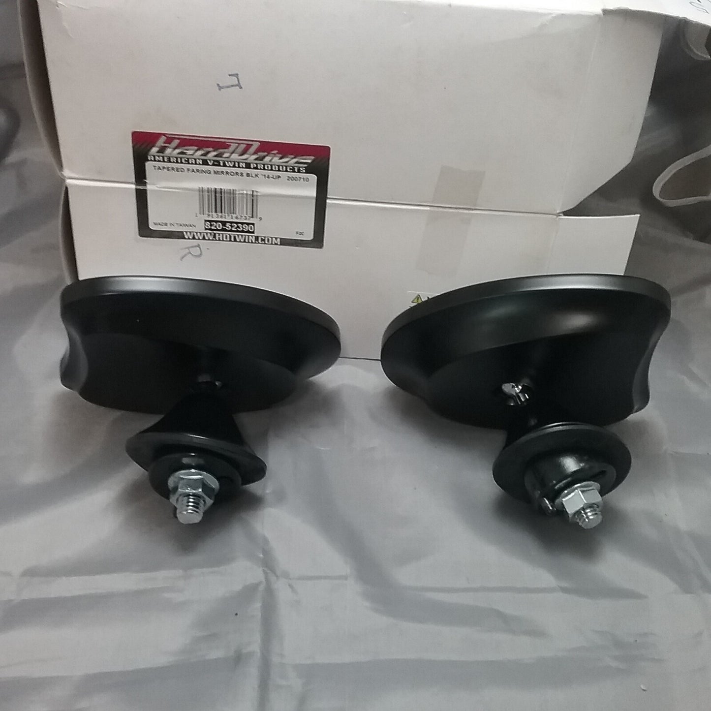 NEW HARD DRIVE 820-52390 TAPERED FARING MIRRORS BLK '14-UP