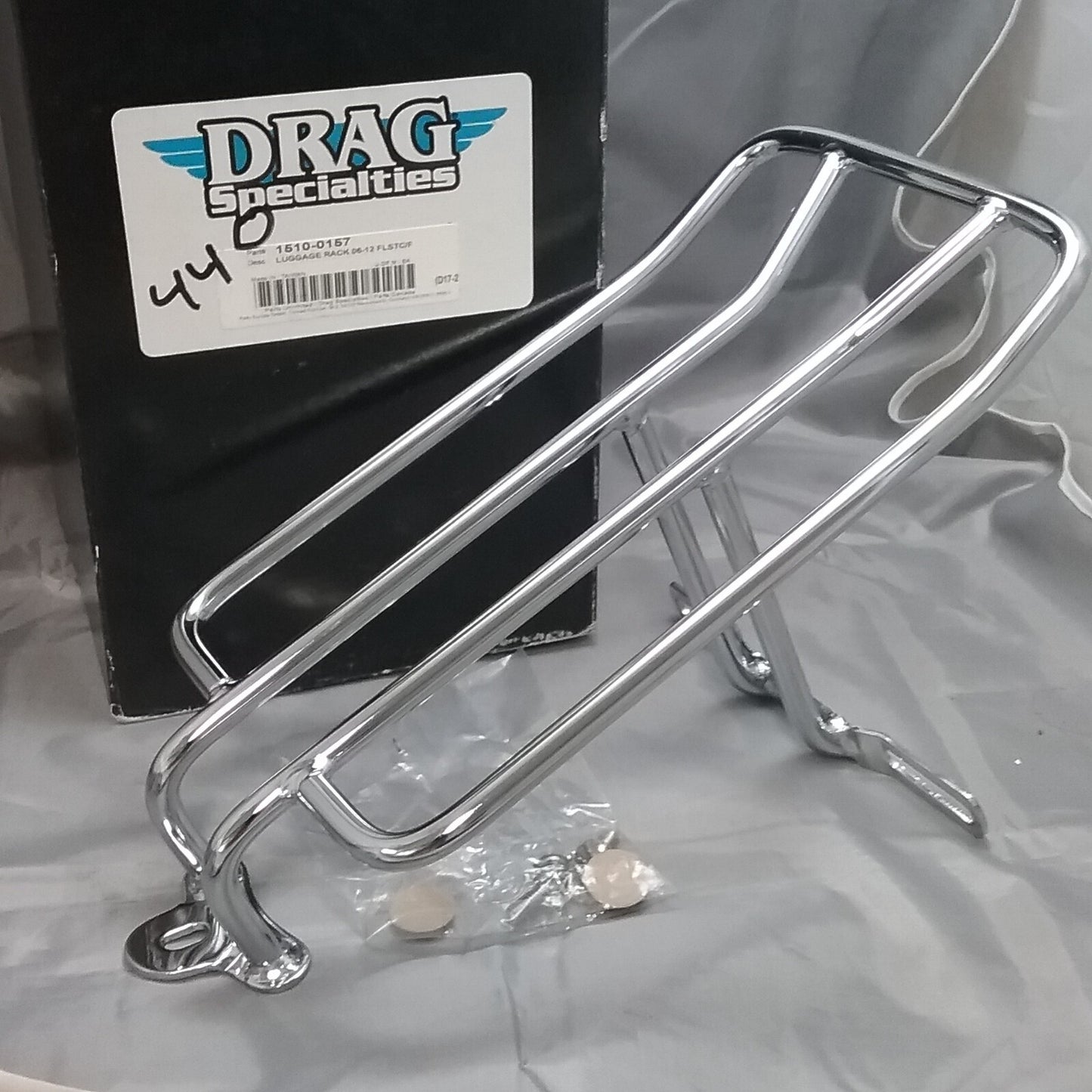 NEW DRAG SPECIALITIES 1510-0157 LUGGAGE RACK 06-12 FLSTC/F
