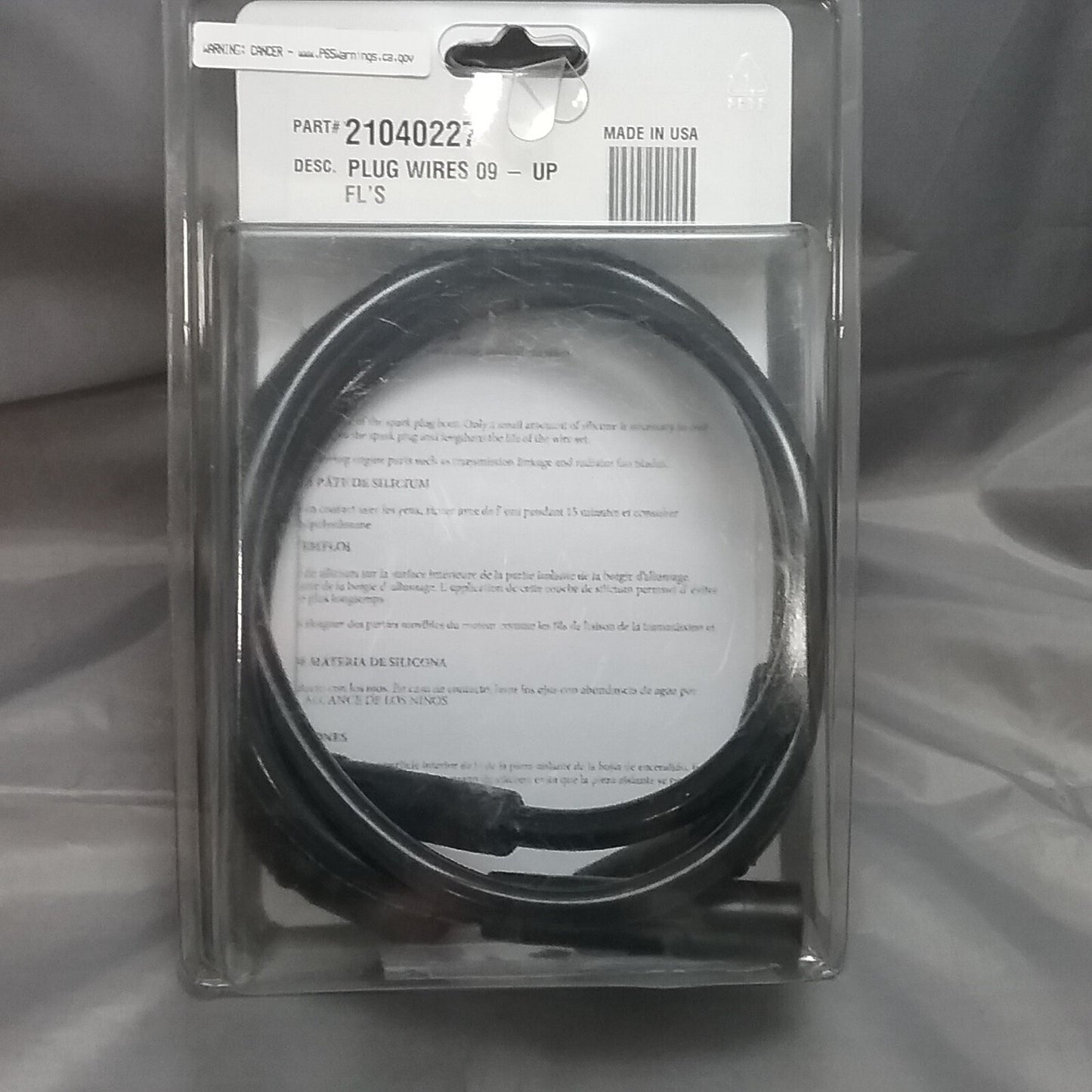 NEW DRAG SPECIALITIES 21040227 BLACK 8.8MM SPARK PLUG WIRE KIT