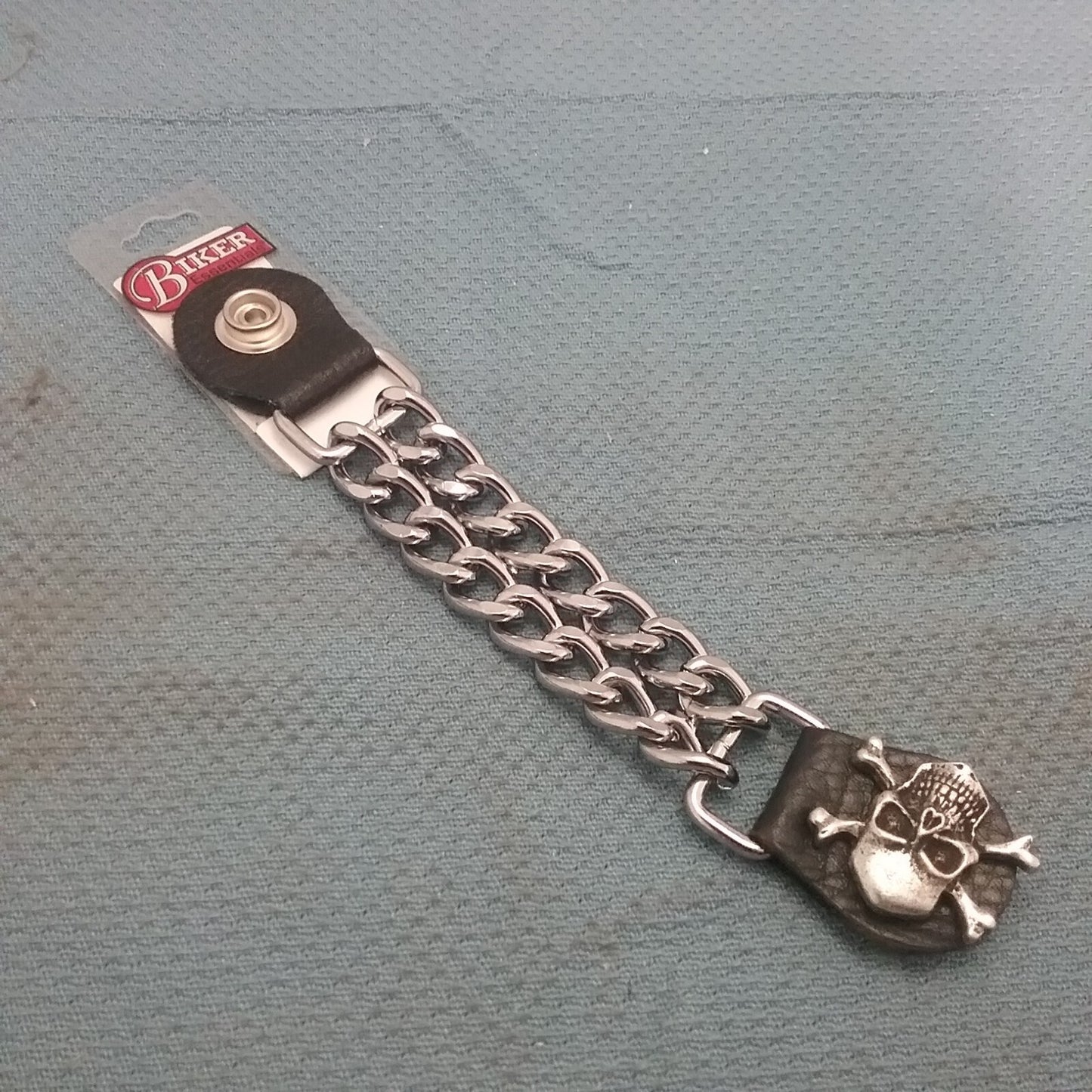 NEW GENUINE BIKER ESSENTIALS VE2 SKULL VEST EXTENDER