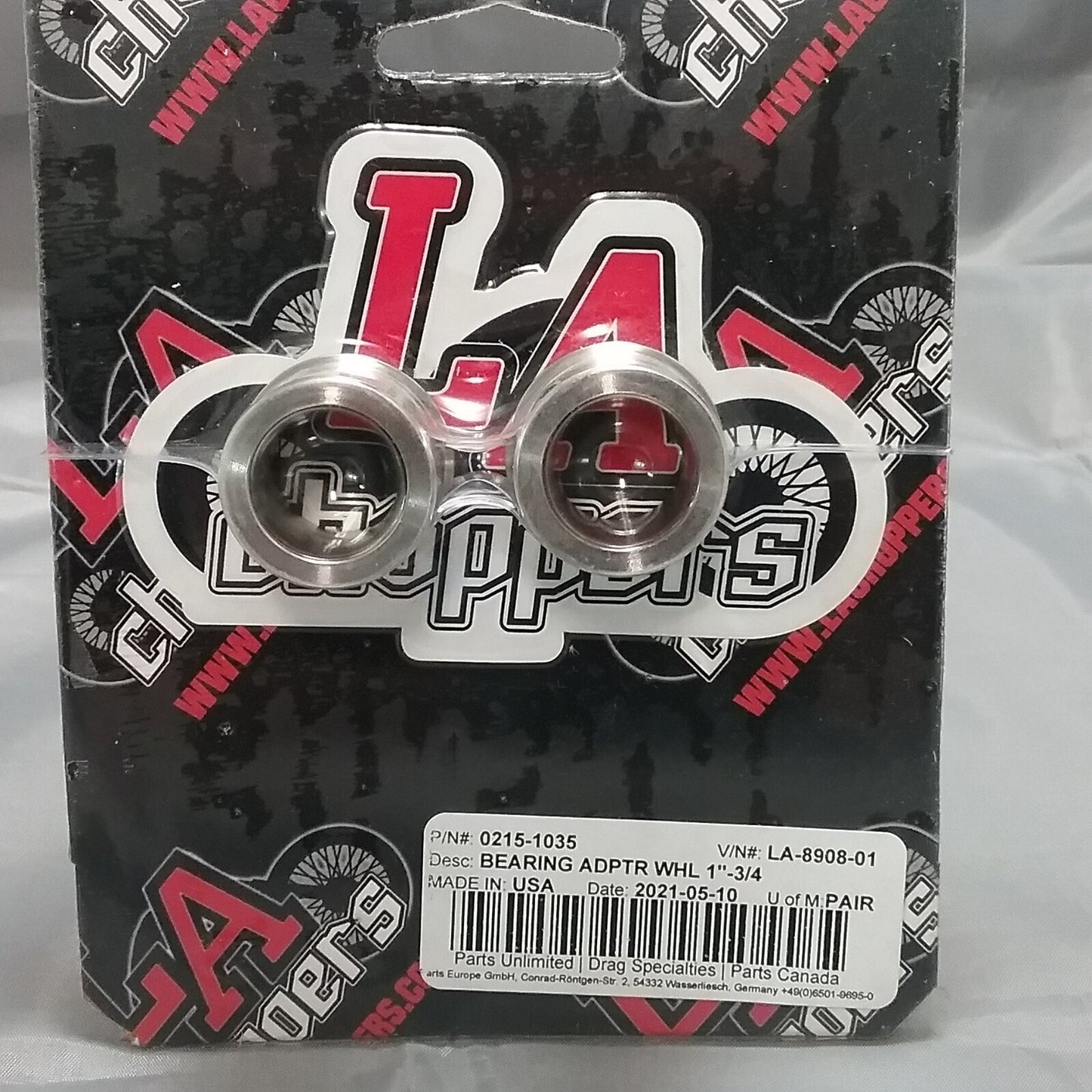 NEW LA CHOPPERS LA-8908-01 BEARING ADAPTER WHL 1"-3/4"