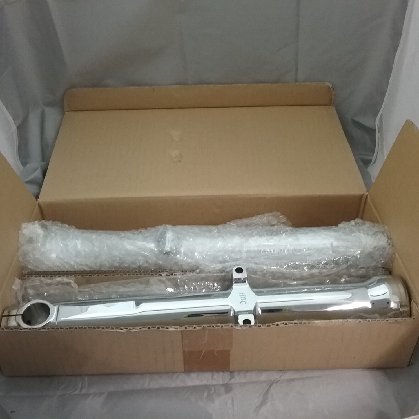 NEW GENUINE V-TWIN 24-0353 39mm Chrome Fork Sliders