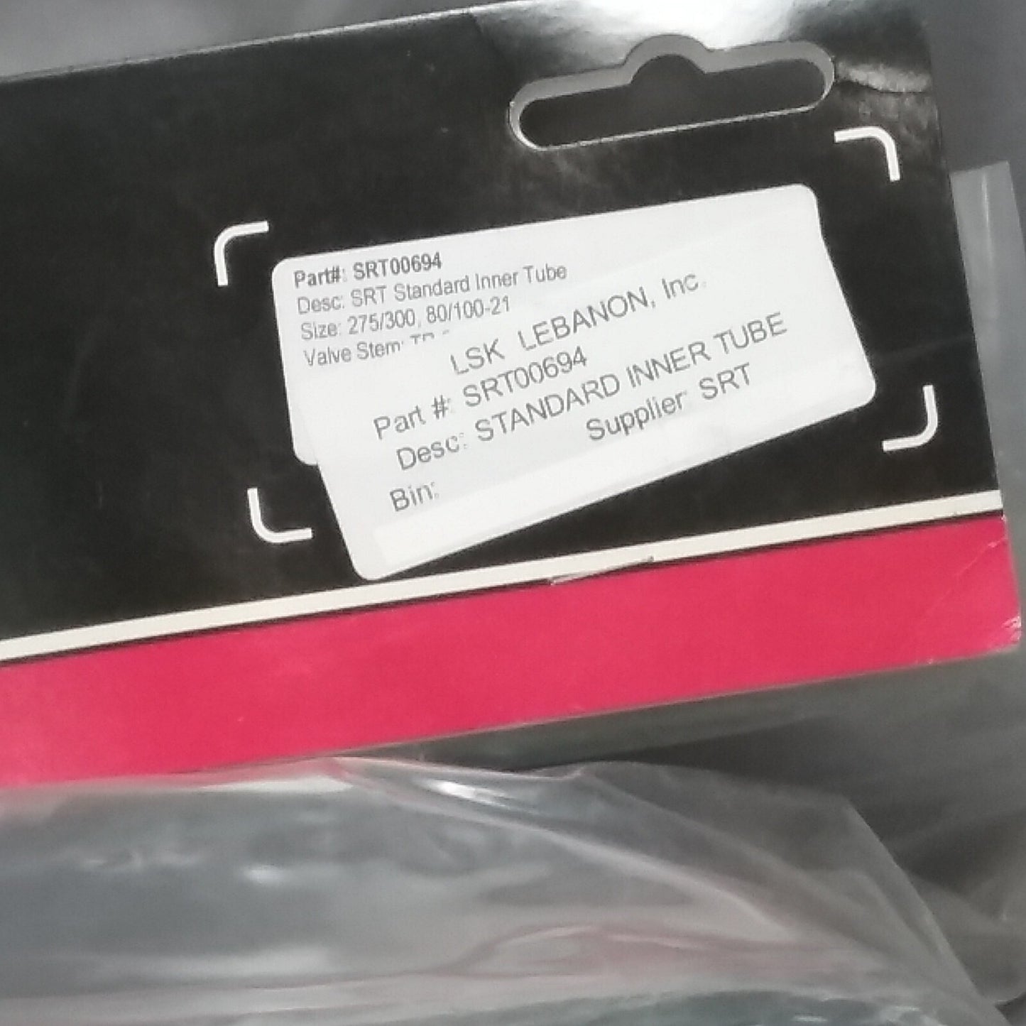 NEW SRT OFFROAD SRT 00694 MOTORCYCLE STANDARD INNER TUBE 275/300, 80/100-21