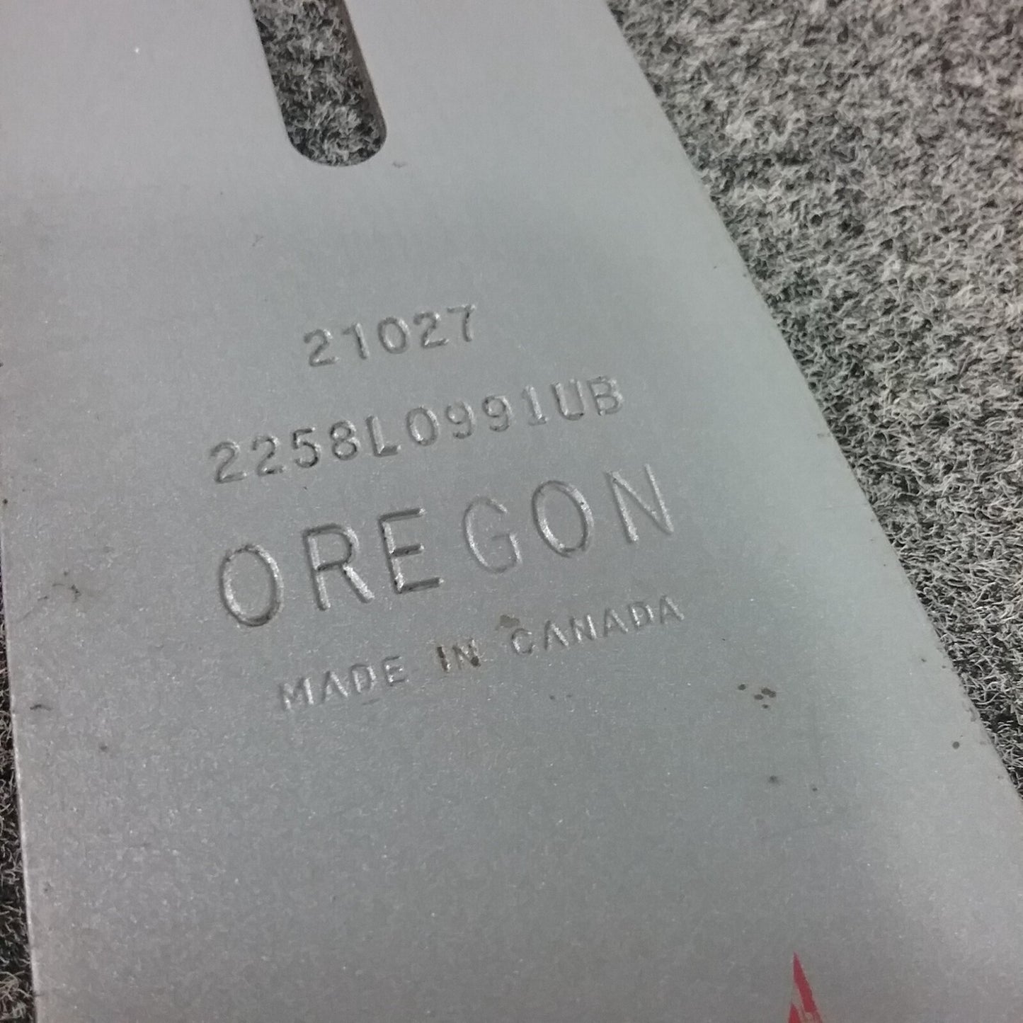 NEW OREGON 2258L0991UB LASER WELD GUIDE BAR P#21027