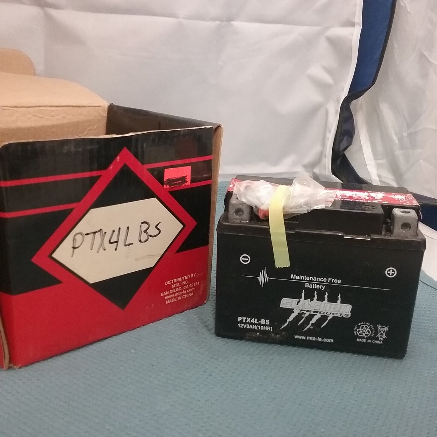NEW SLASHER PRODUCTS PTX4L-BS MAINTENANCE FREE BATTERY