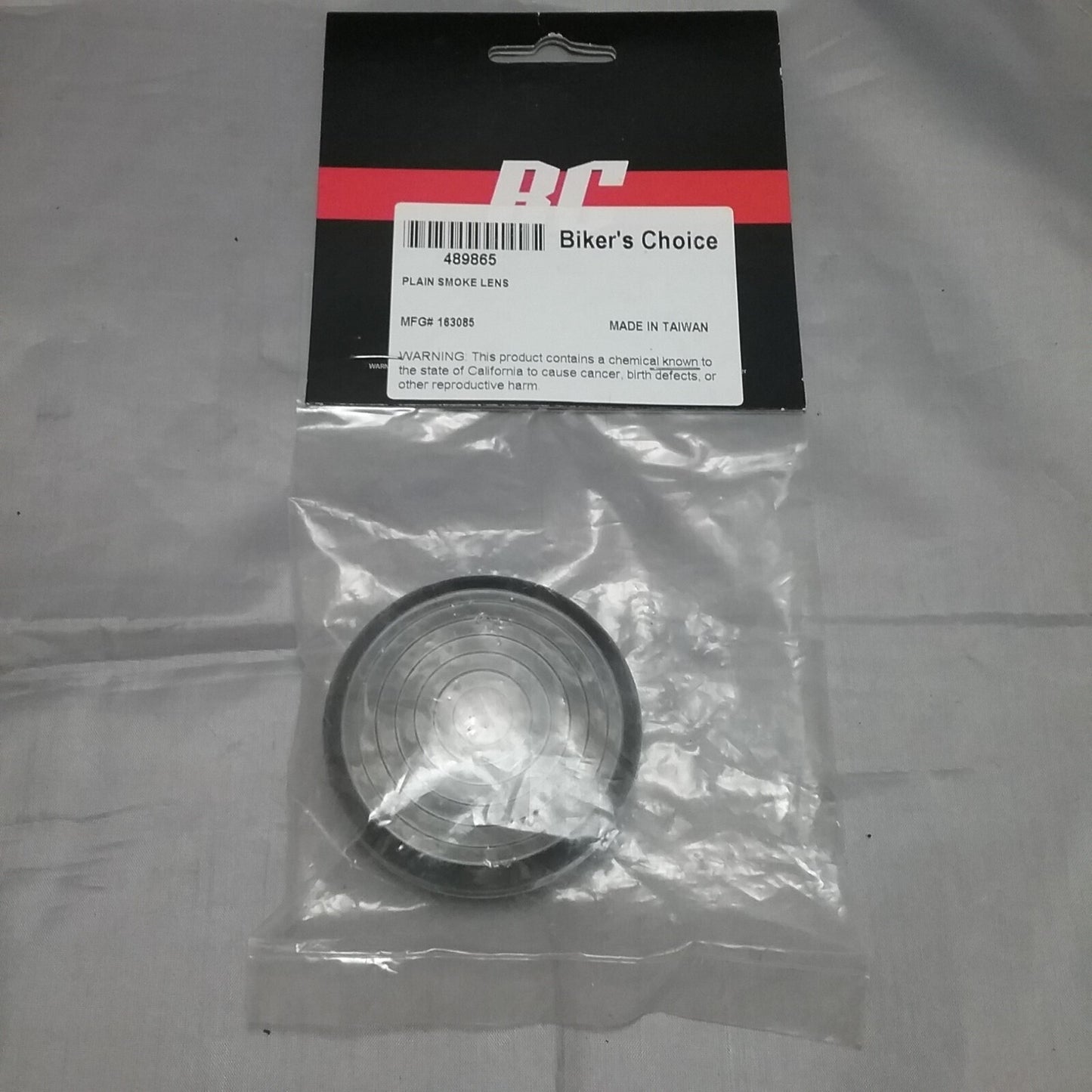 NEW BIKER'S CHOICE 489865 / 163085 REPLACEMENT PLAIN LENS, SMOKE