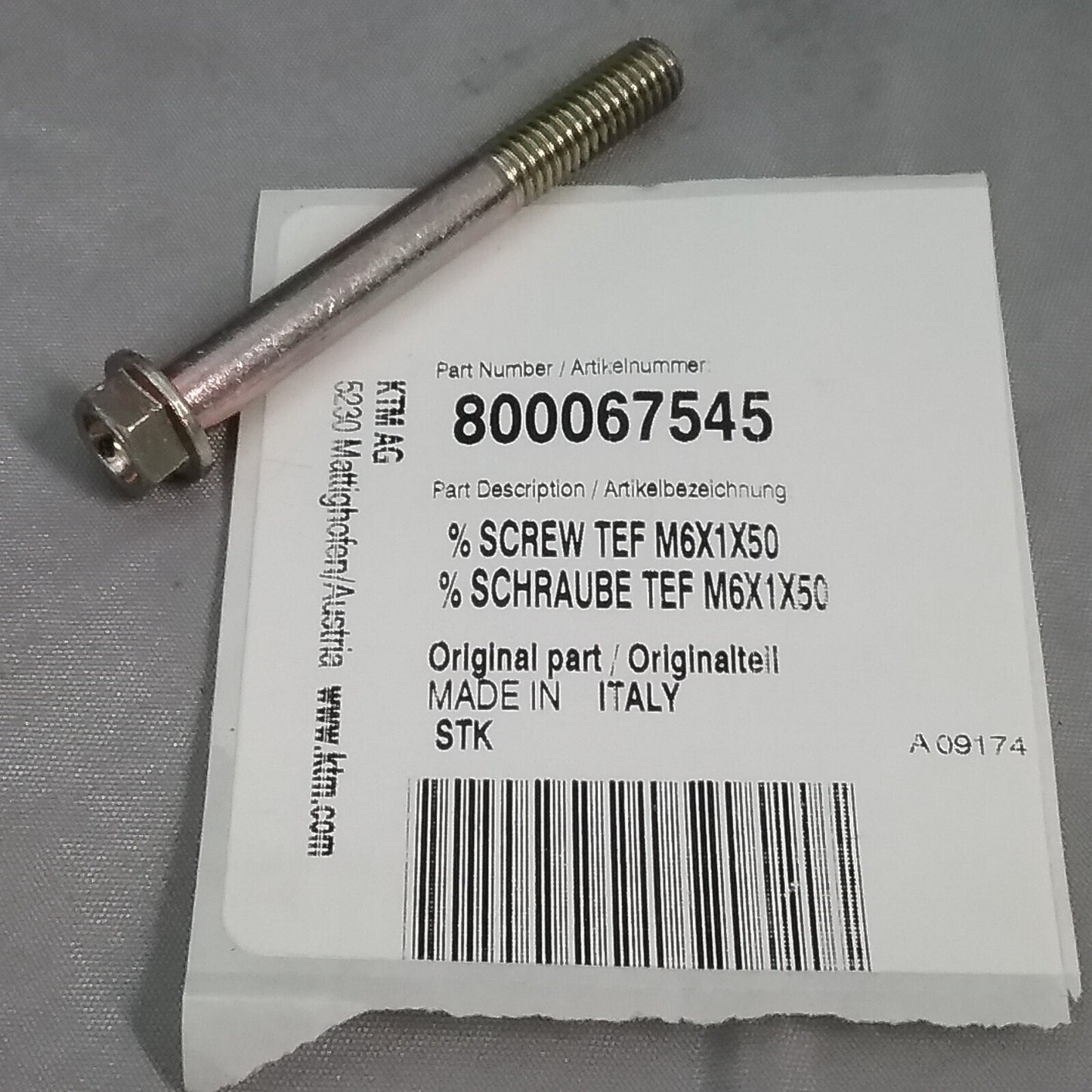 NEW KTM/HUSQVARNA 800067545 SCREW TEF M6X1X50