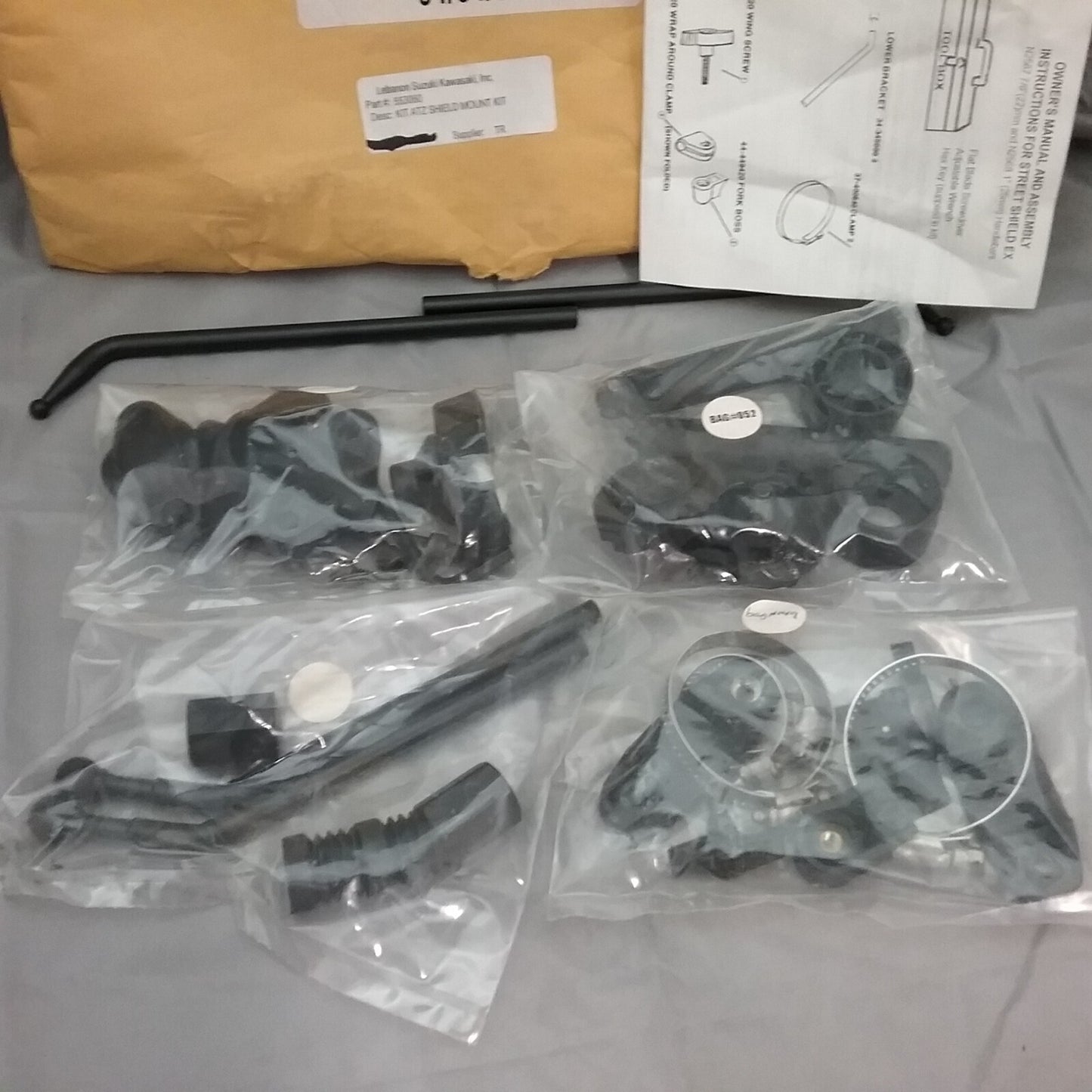 NEW NATIONAL CYCLE KIT-ATZ STREET SHIELD EX MOUNT KIT 7/8" 1"