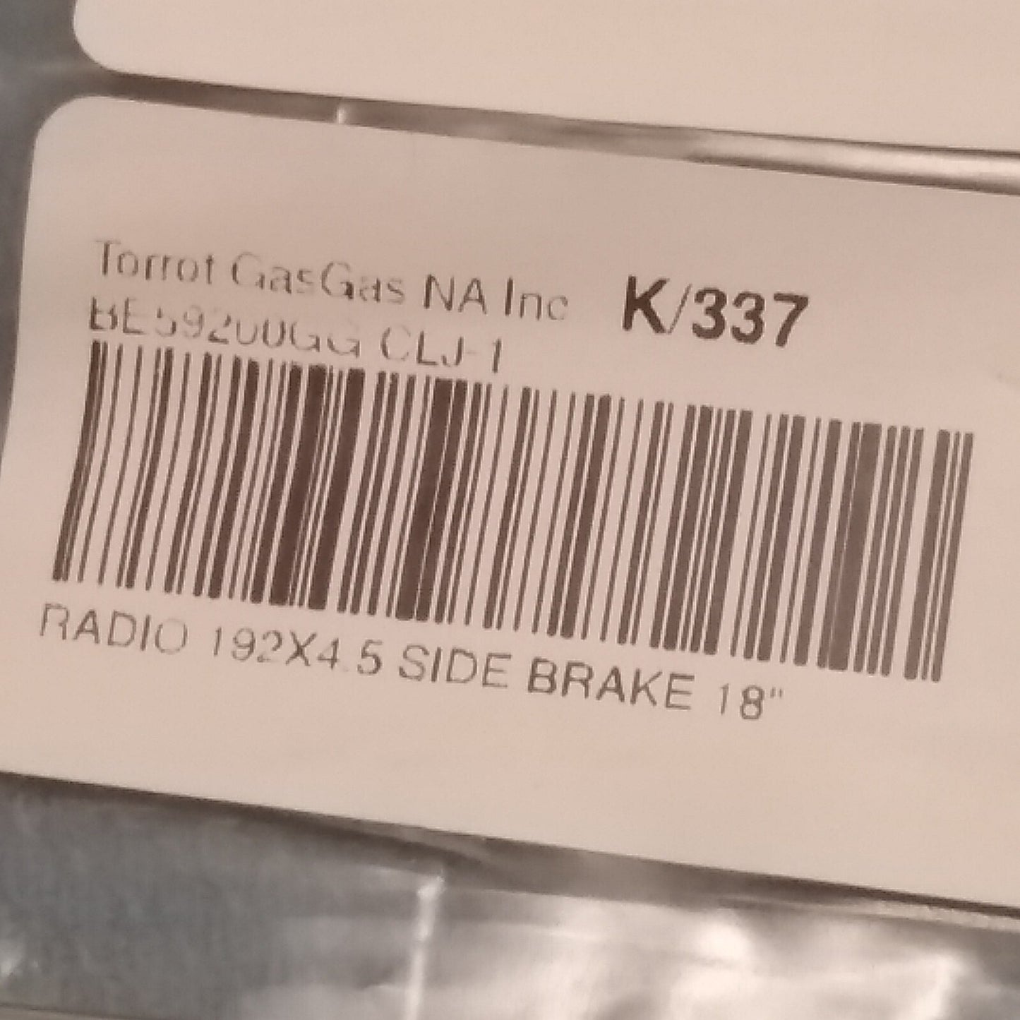 NEW GAS GAS BE59200GG-CLJ-1 ENDURO REAR WHEEL SPOKE 192x4.5 SILVER BRAKE SIDE 18
