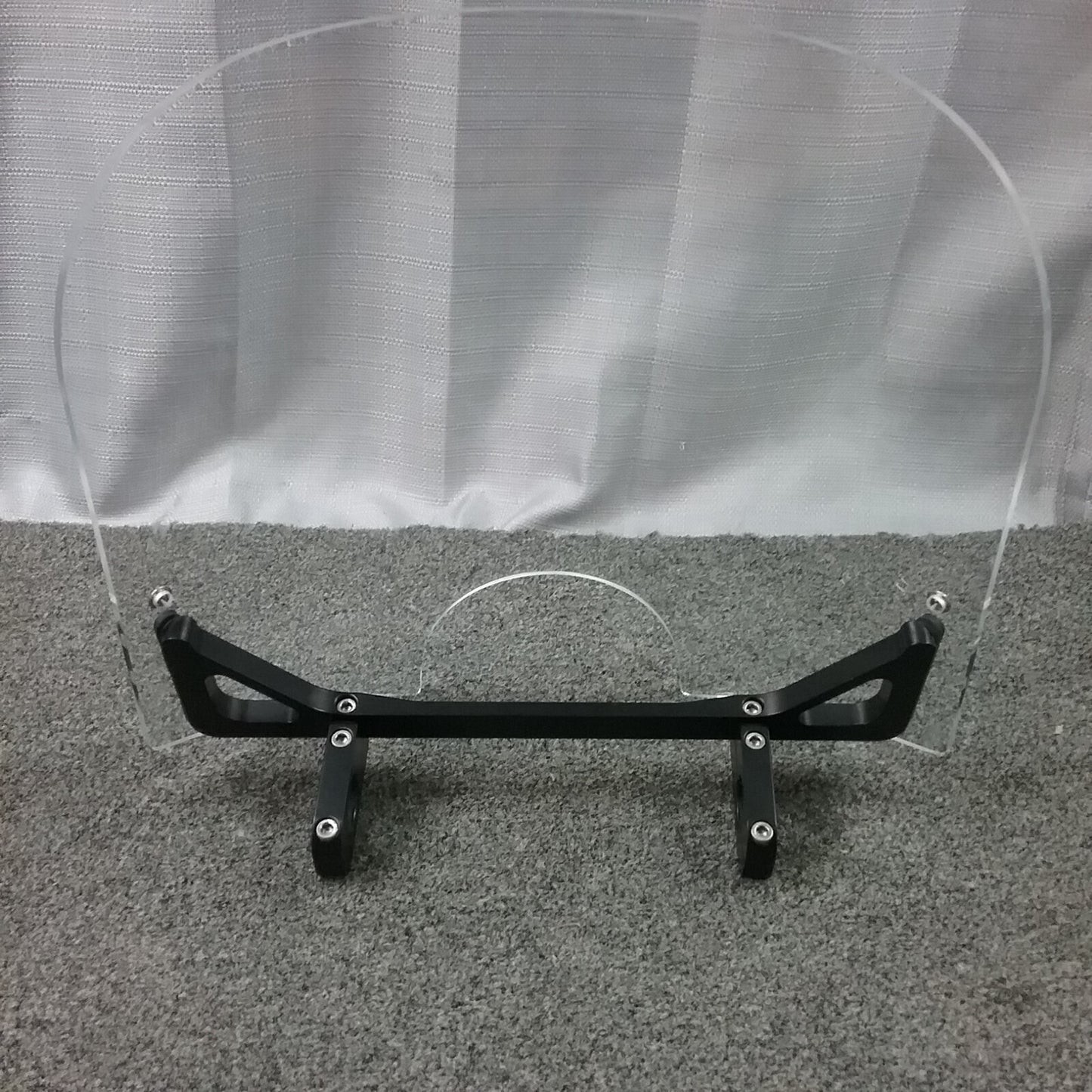 NEW WINDVEST MOTORCYCLE WINDSHIELD, CLEAR, 15"X14-1/2"