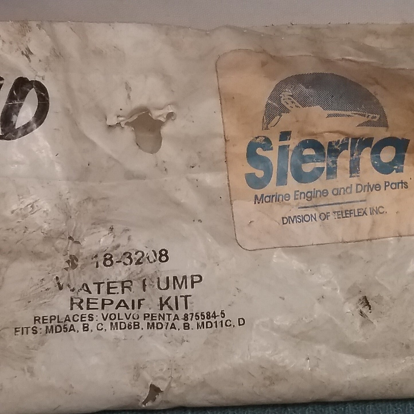 NEW SIERRA 18-3208 WATER PUMP REPAIR KIT REPLACES VOLVO PENTA 875584-5 MD5A MD6B
