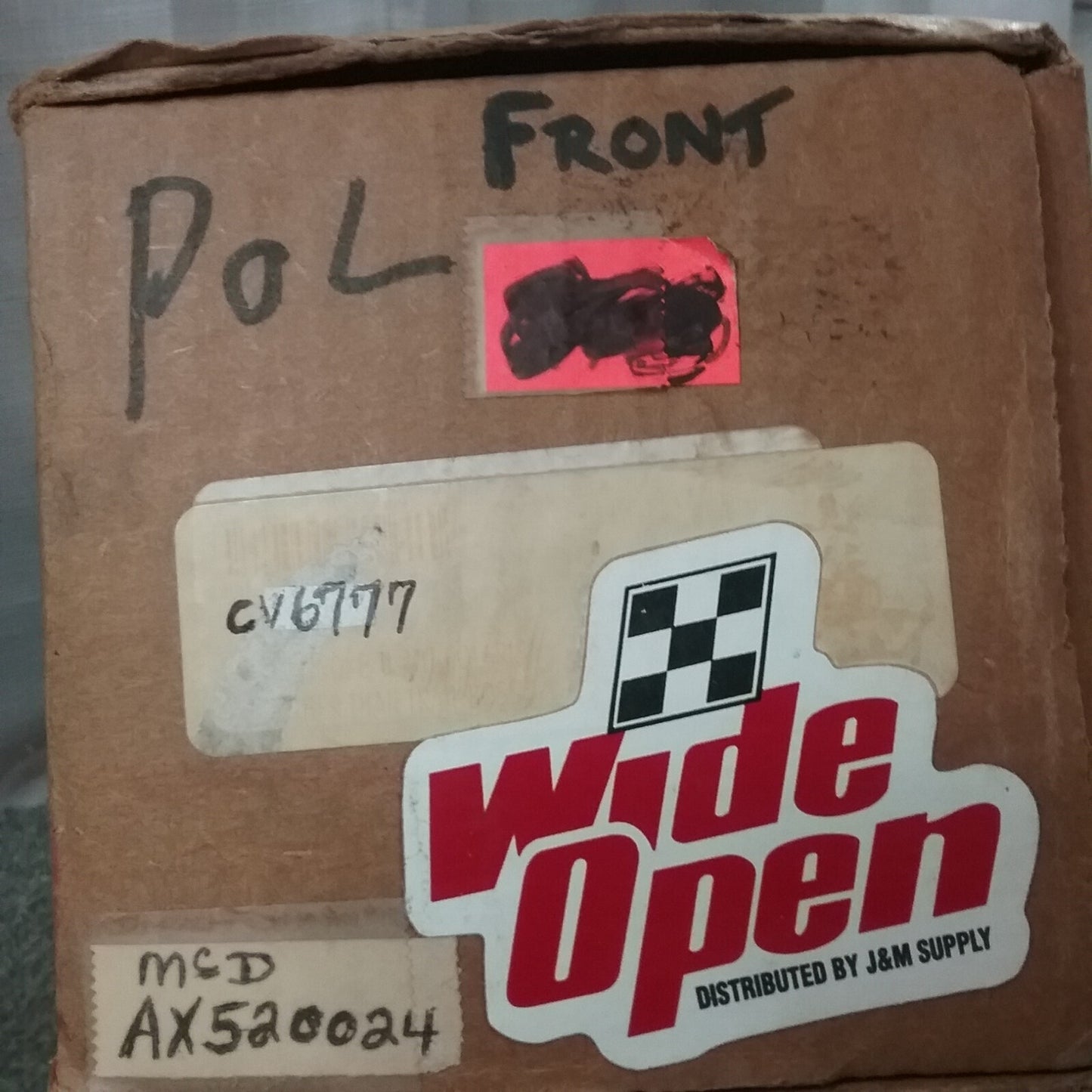 NEW WIDE OPEN CV6777 AXLE WITH YOKE AND U-JOINT REPLACES POLARIS