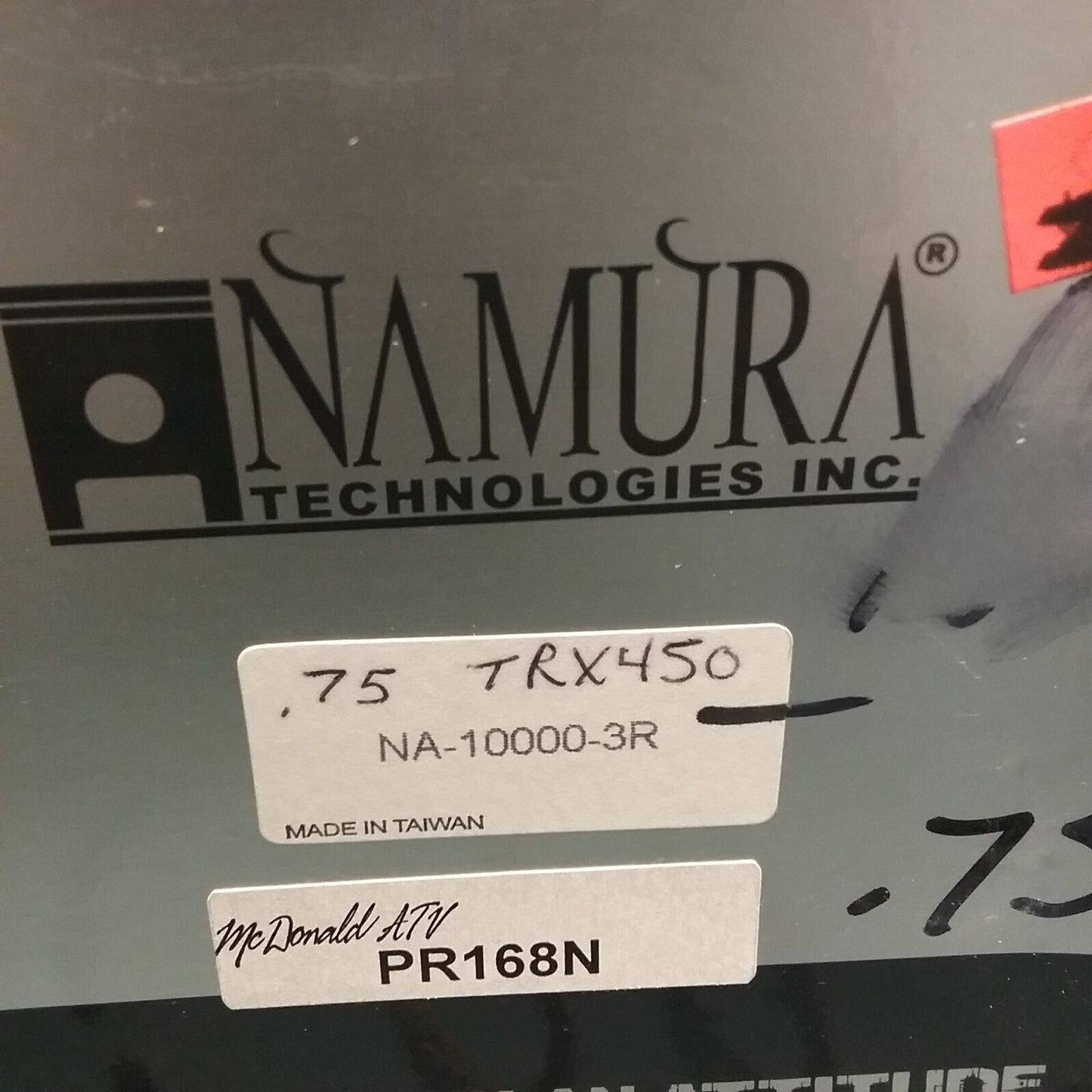 NEW NAMURA NA-10000-3R Piston Ring Set 90.71mm .75 HONDA TRX450 98-04