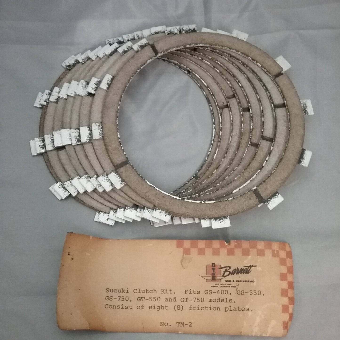 NEW BARNETT 116462 CLUTCH KIT FRICTION PLATES SUZUKI GS400 79-82