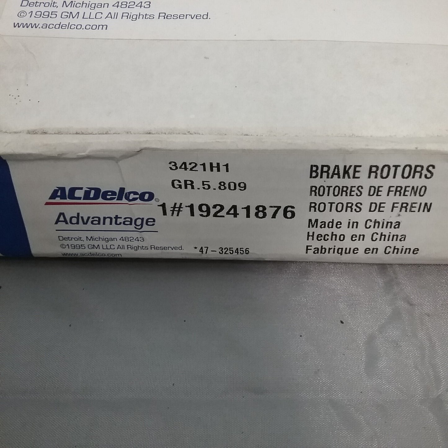 NEW ACDELCO 18A911A Rear Disc Brake Rotor GM 19241876