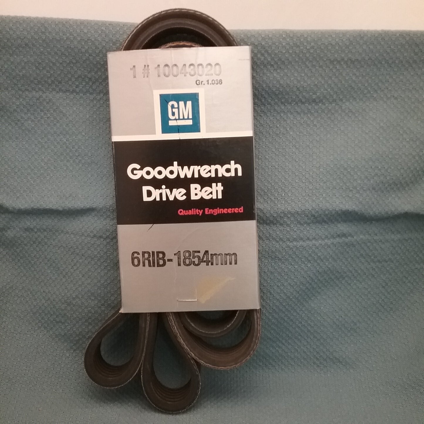 NEW GENUINE GM 10043020 Serpentine Belt 6 RIB-1854 MM GR. 1.066