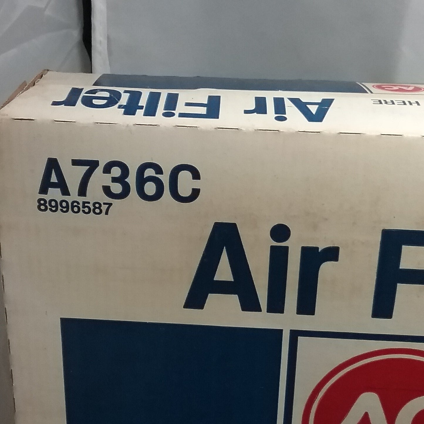 NEW ACDELCO A736C ELEMEMT, AIR CLEANER INTAKE GM 08996587