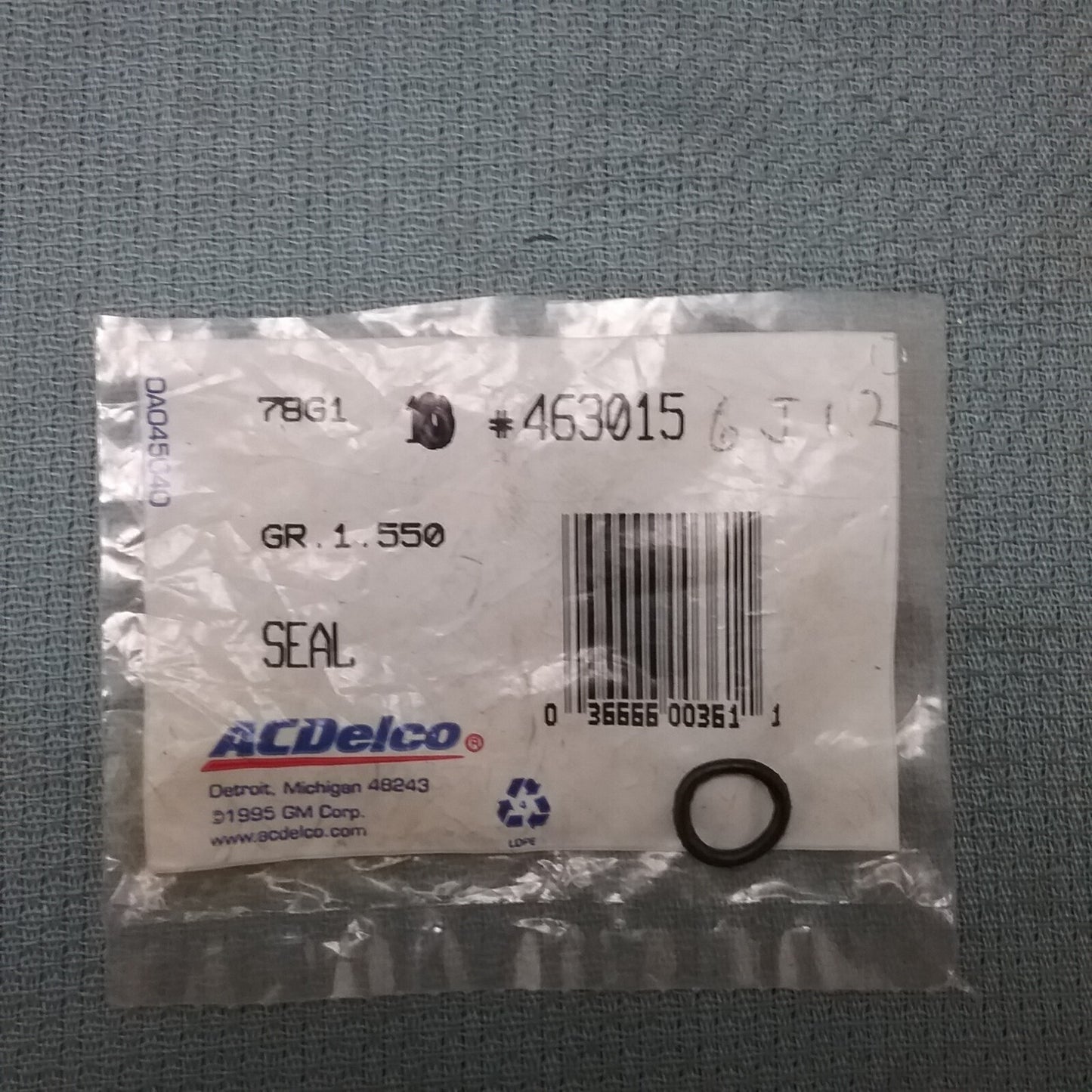 NEW ACDELCO 463015 O-RING, OIL COOLER, OUTLET HOSE