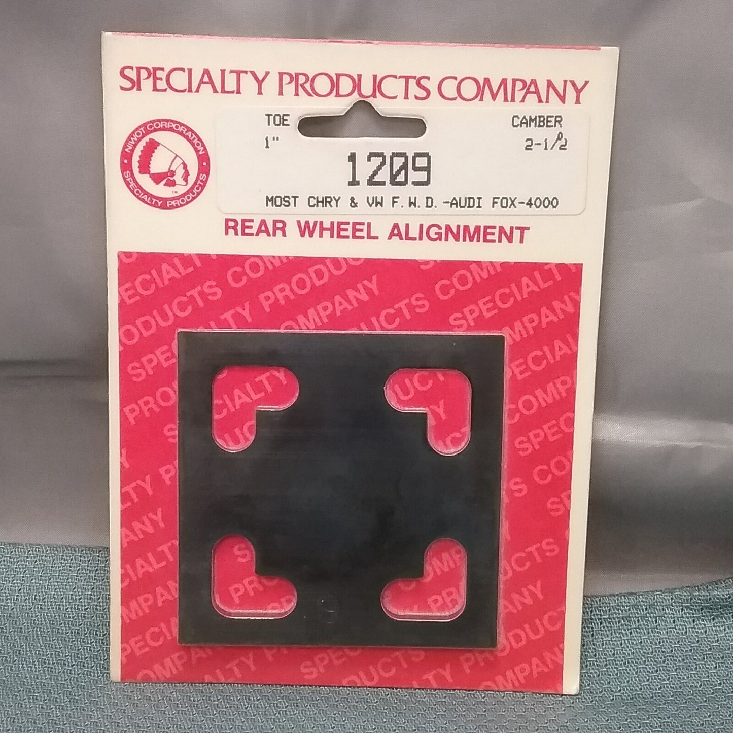 NEW SPC 1209 FULL CONTACT REAR WHEEL ALIGNMENT SHIM CAMBER 2-1/2"/TOE 1"